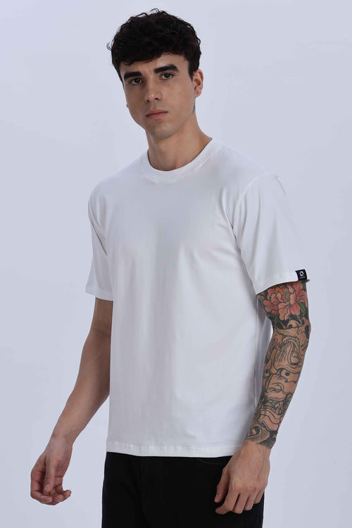 Relaxed Fit White Tshirt