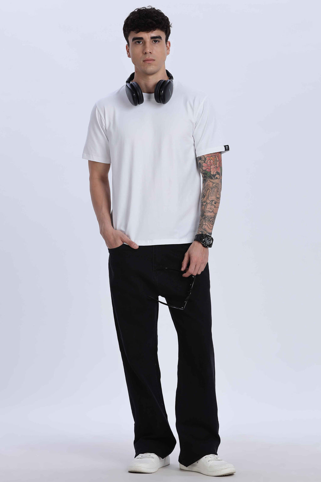 Relaxed Fit White Tshirt