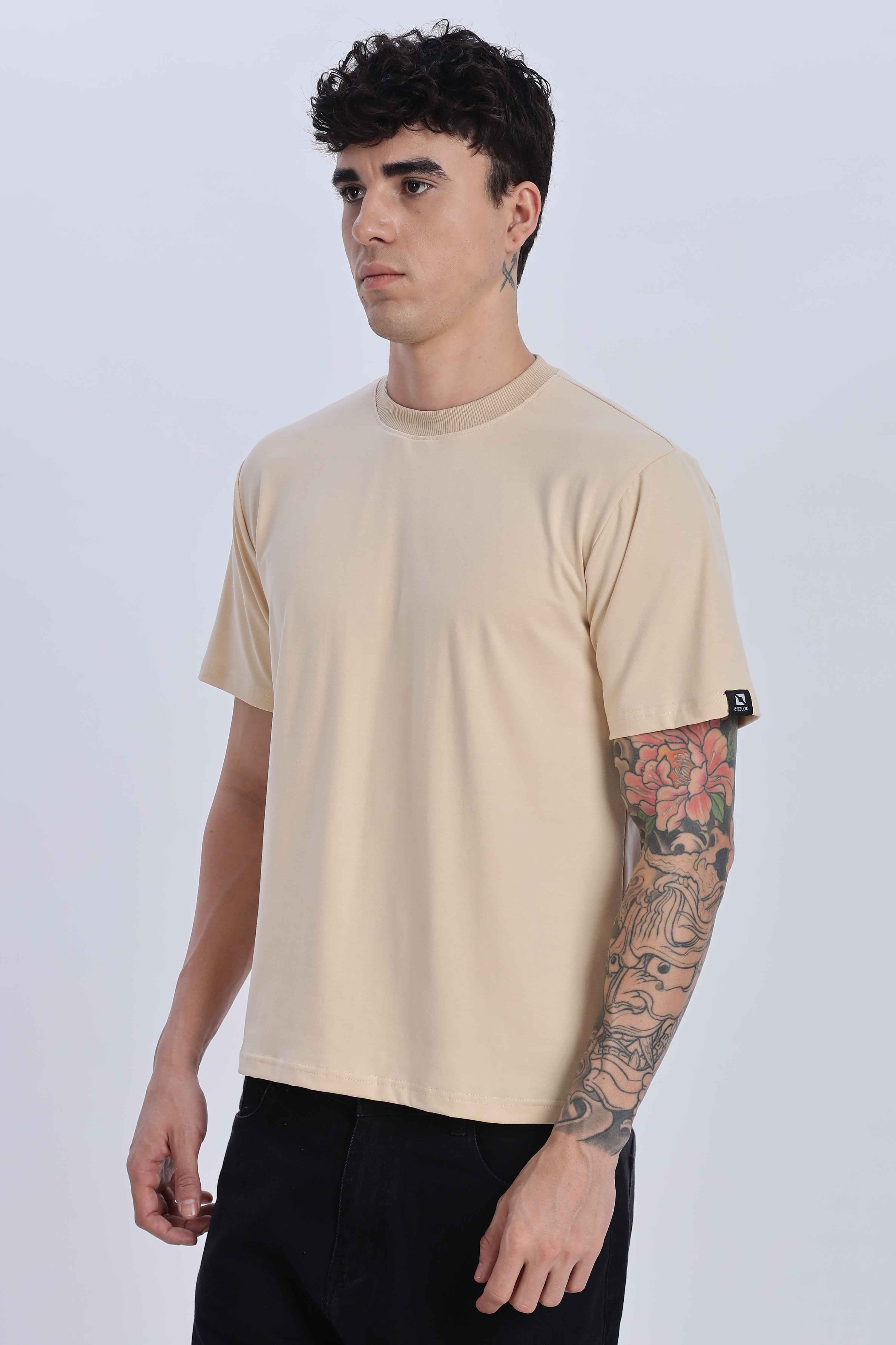 Relaxed Fit Beige Tshirt