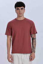 Relaxed Fit Coral Red Tshirt