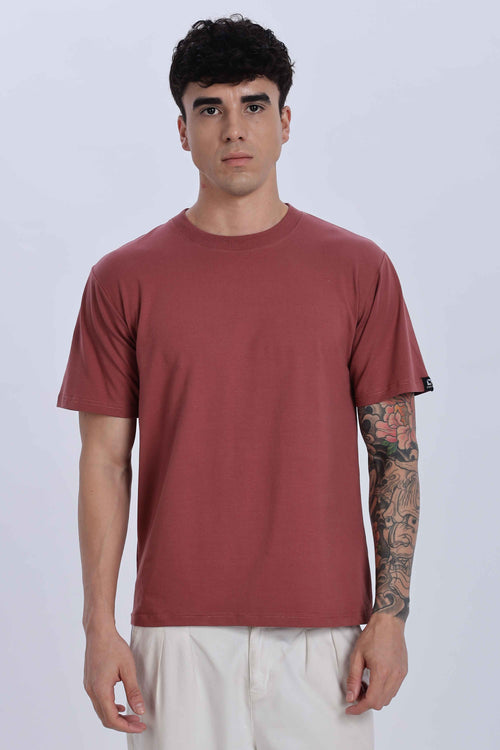 Relaxed Fit Coral Red Tshirt