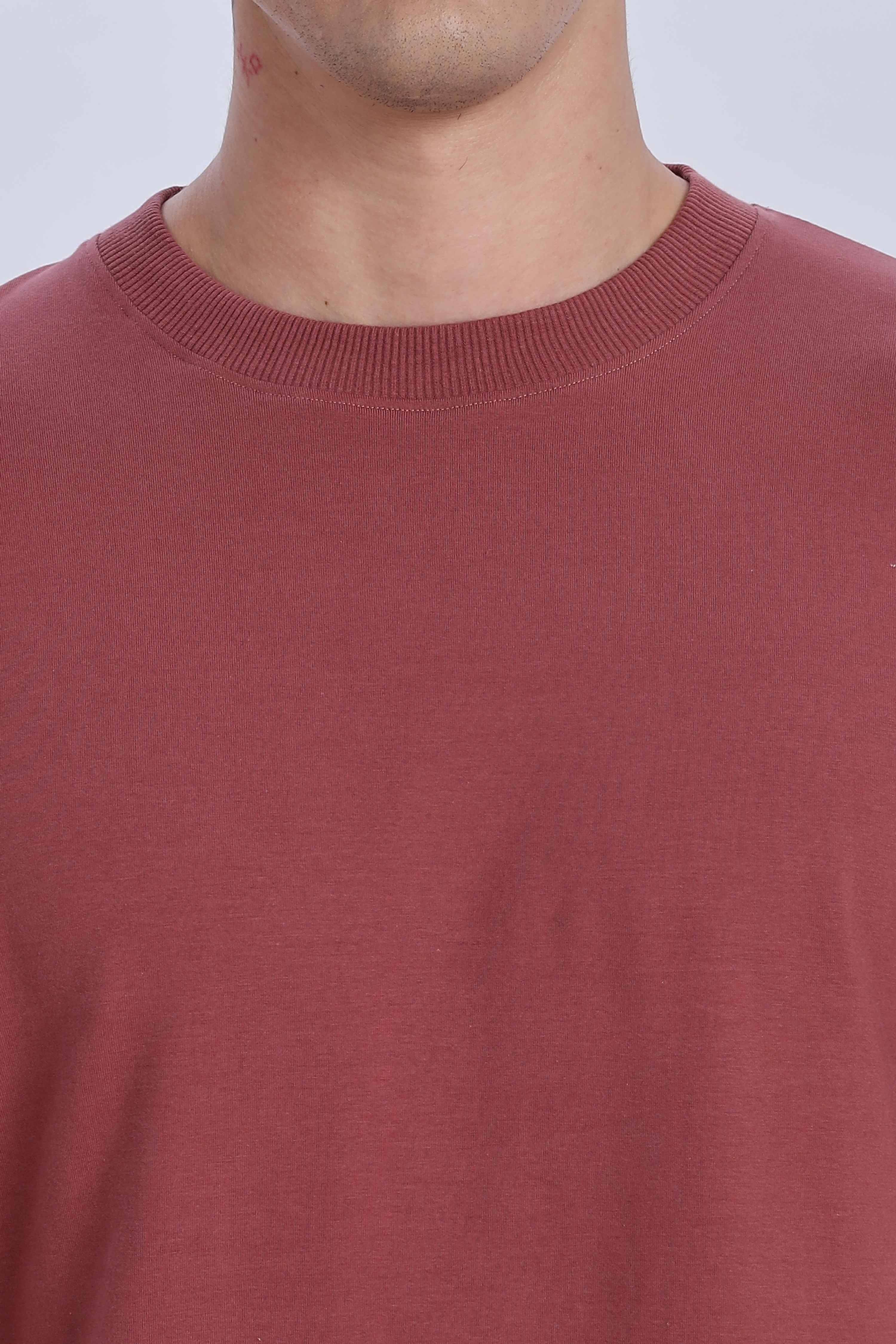 Relaxed Fit Coral Red Tshirt