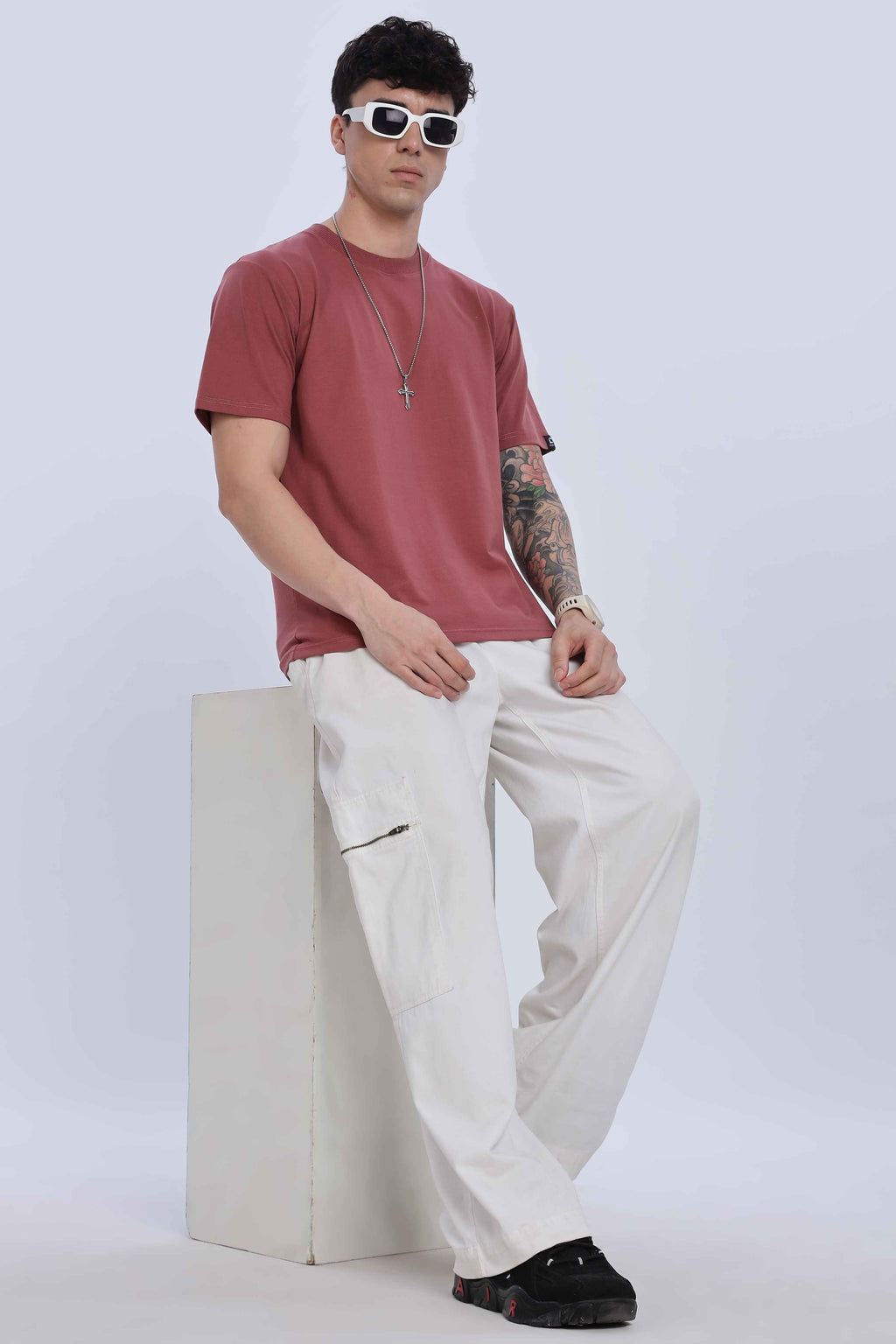 Relaxed Fit Coral Red Tshirt