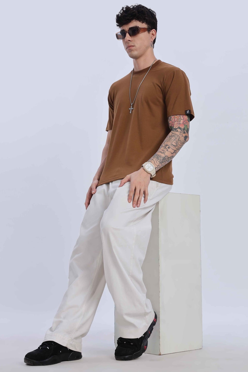 Relaxed Fit Light Brown Tshirt