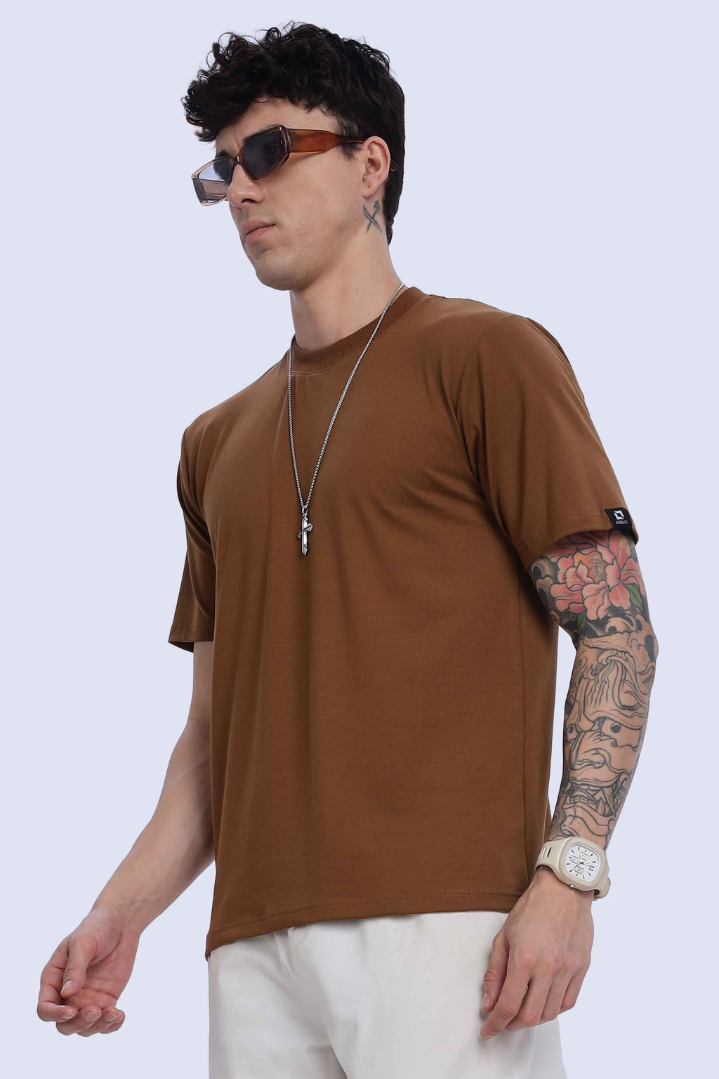 Relaxed Fit Light Brown Tshirt