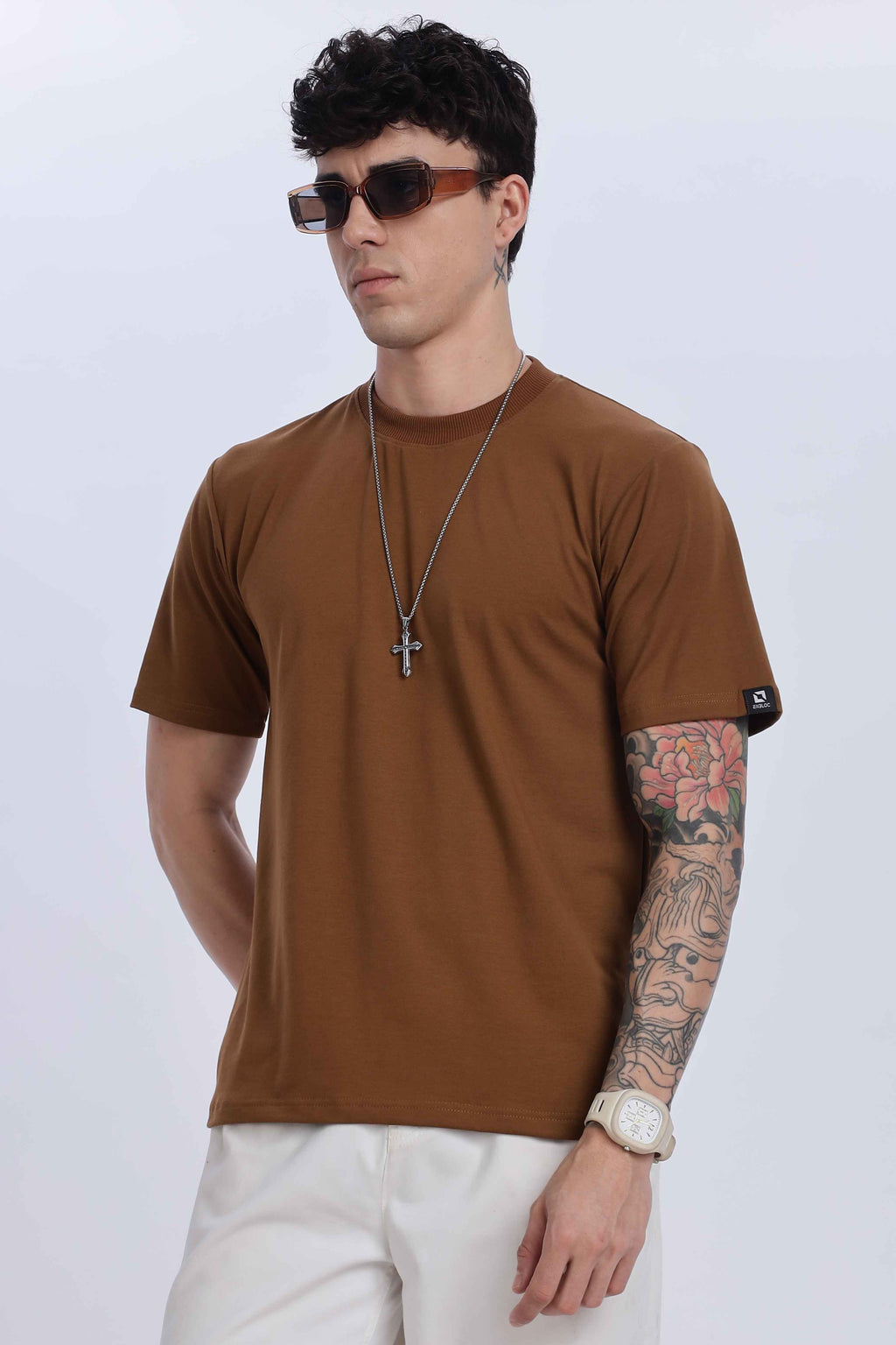 Relaxed Fit Light Brown Tshirt