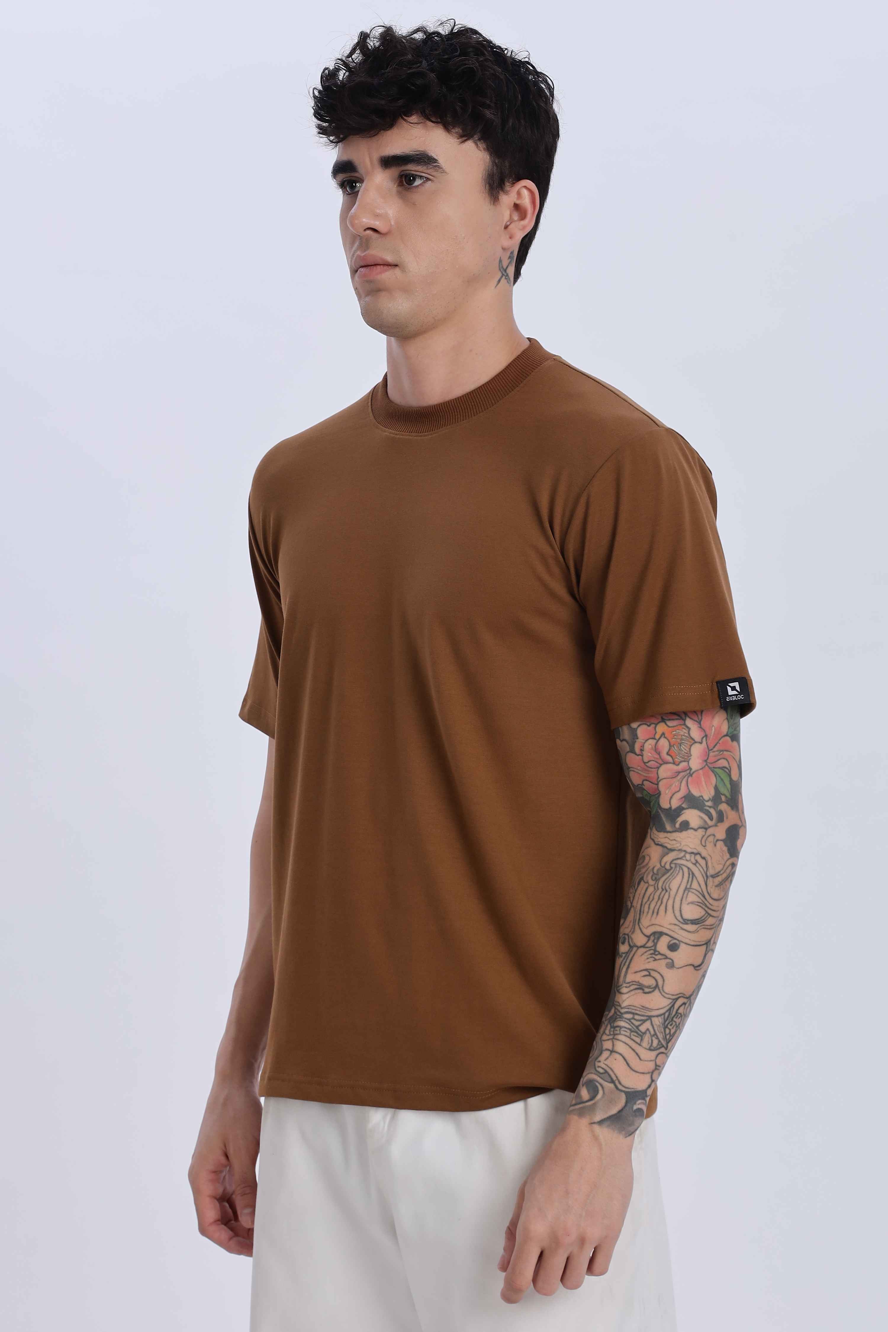 Relaxed Fit Light Brown Tshirt