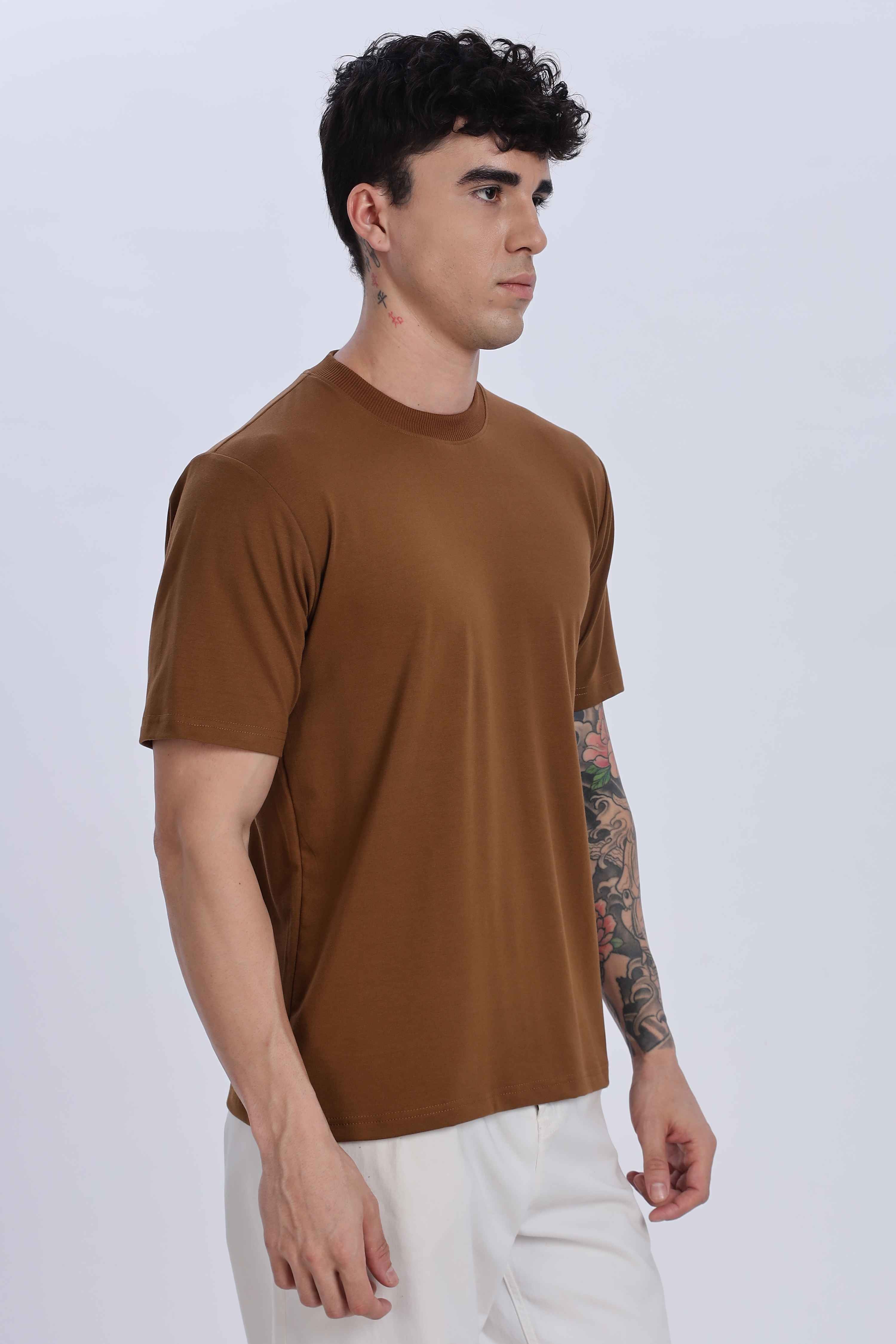 Relaxed Fit Light Brown Tshirt