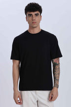 Relaxed Fit Black Tshirt