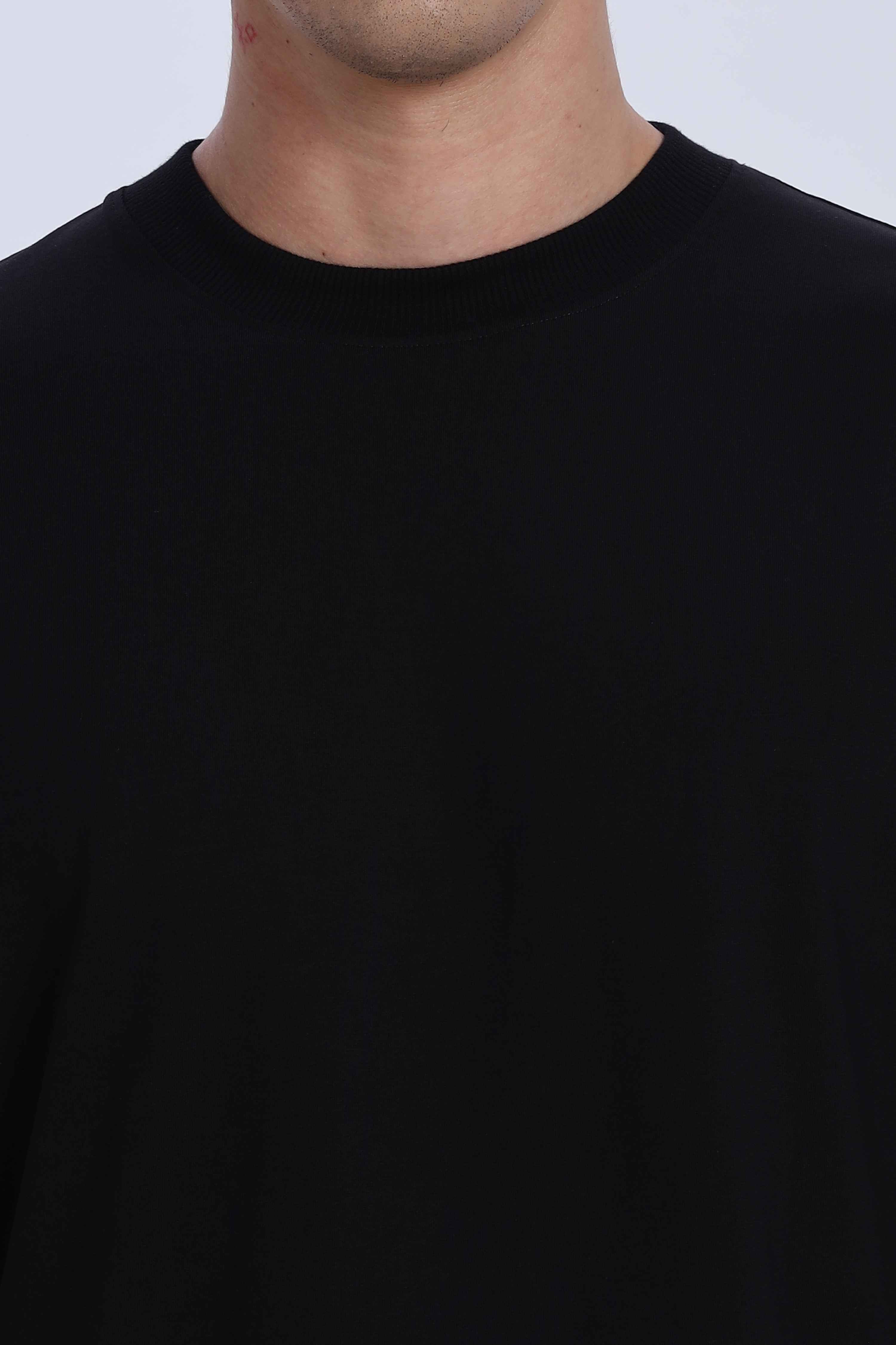 Relaxed Fit Black Tshirt
