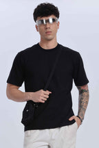 Relaxed Fit Black Tshirt