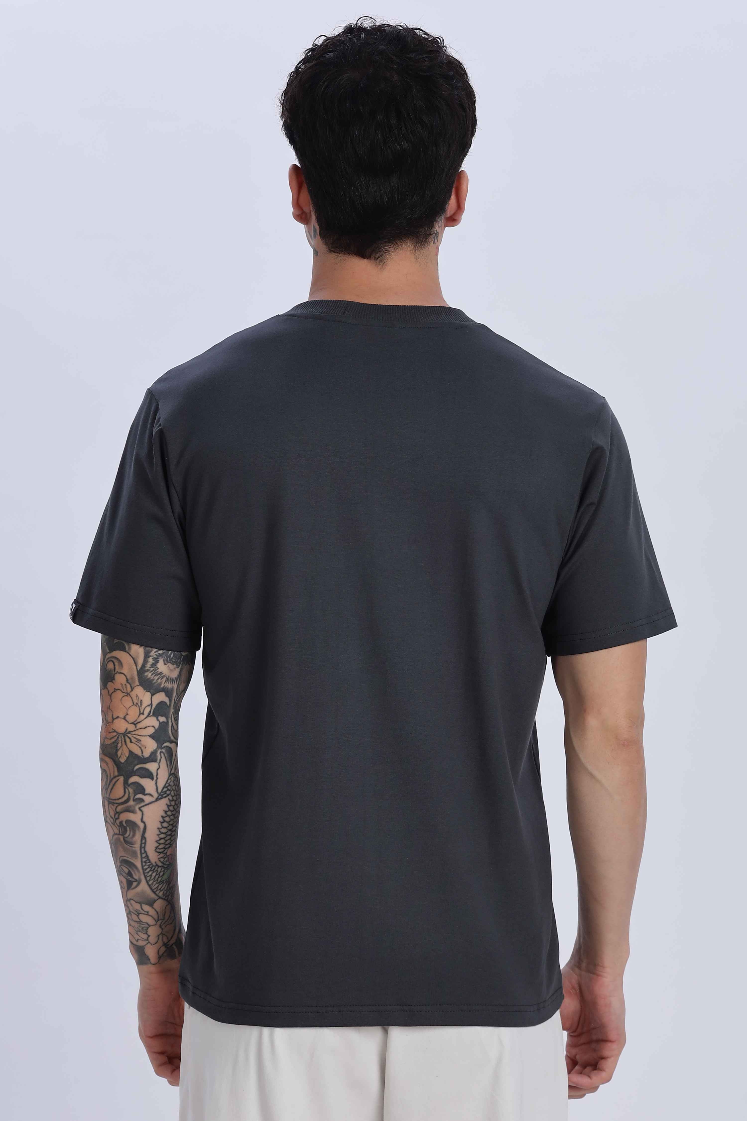 Relaxed Fit Charcoal Black Tshirt