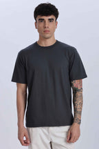 Relaxed Fit Charcoal Black Tshirt