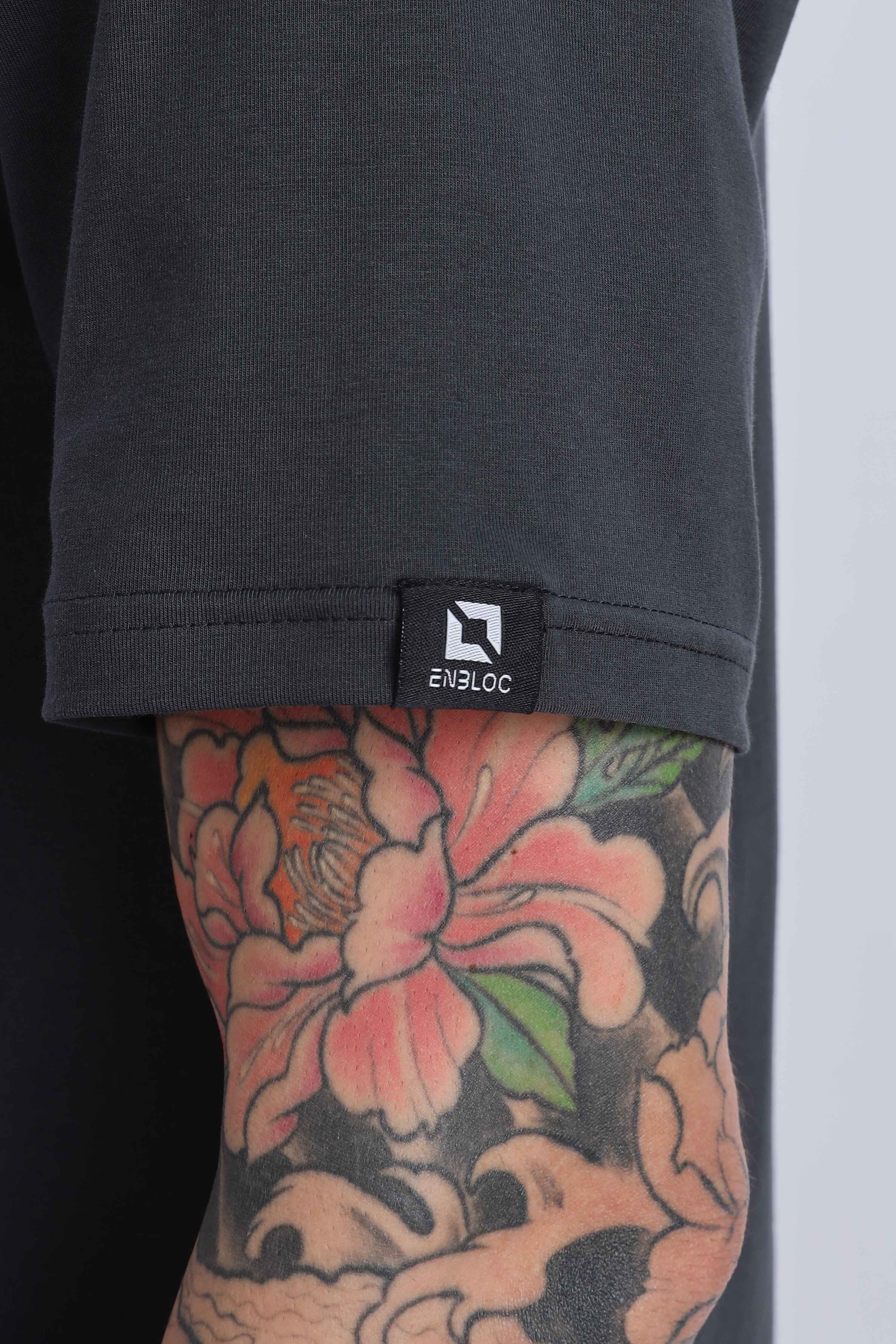 Relaxed Fit Charcoal Black Tshirt