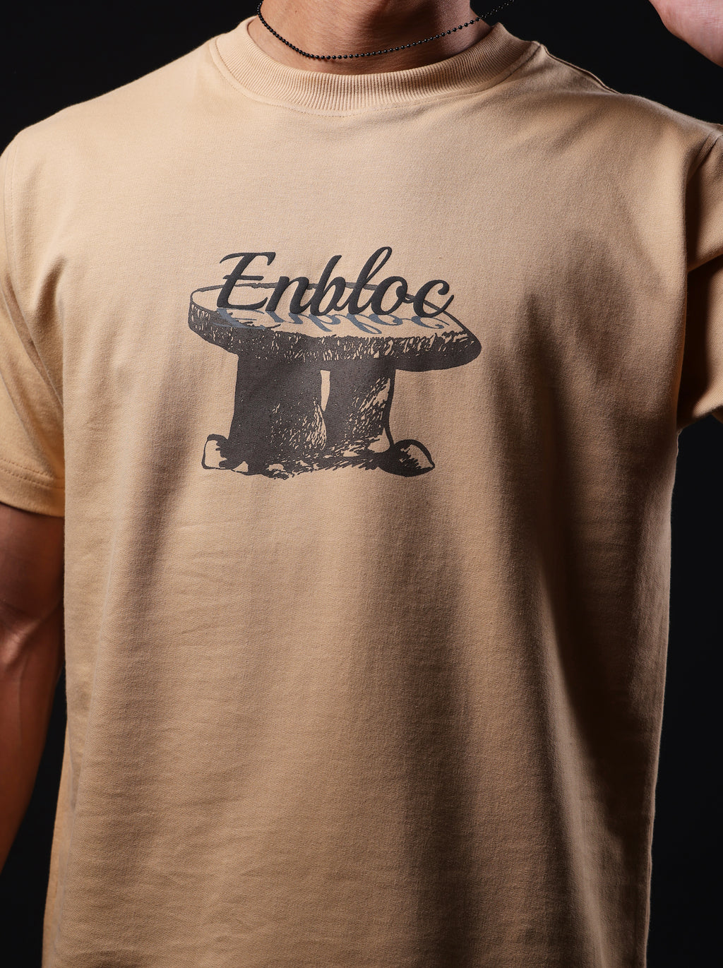 Monolith Beige Oversized T-Shirt