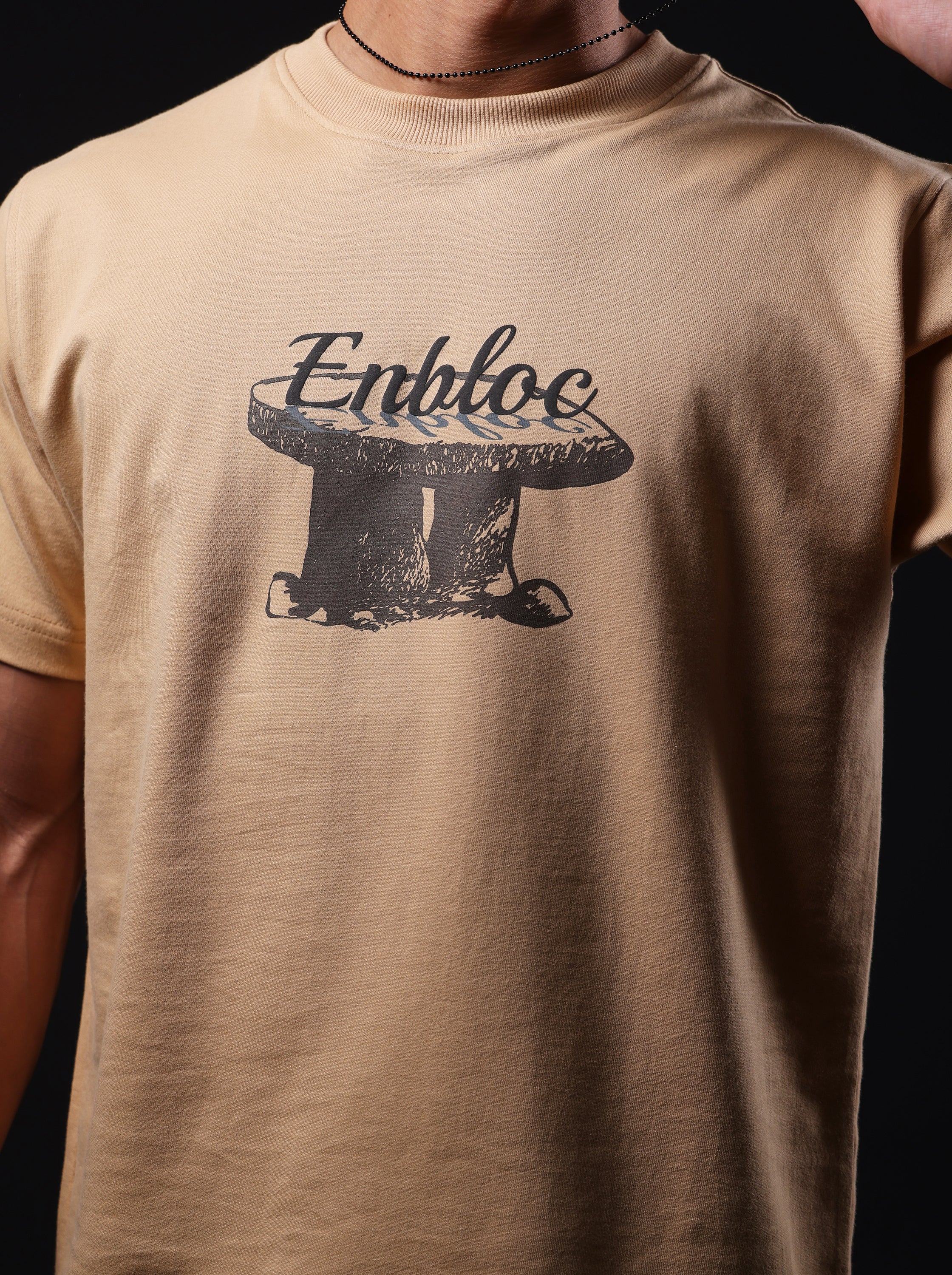 Monolith Beige Oversized T-Shirt