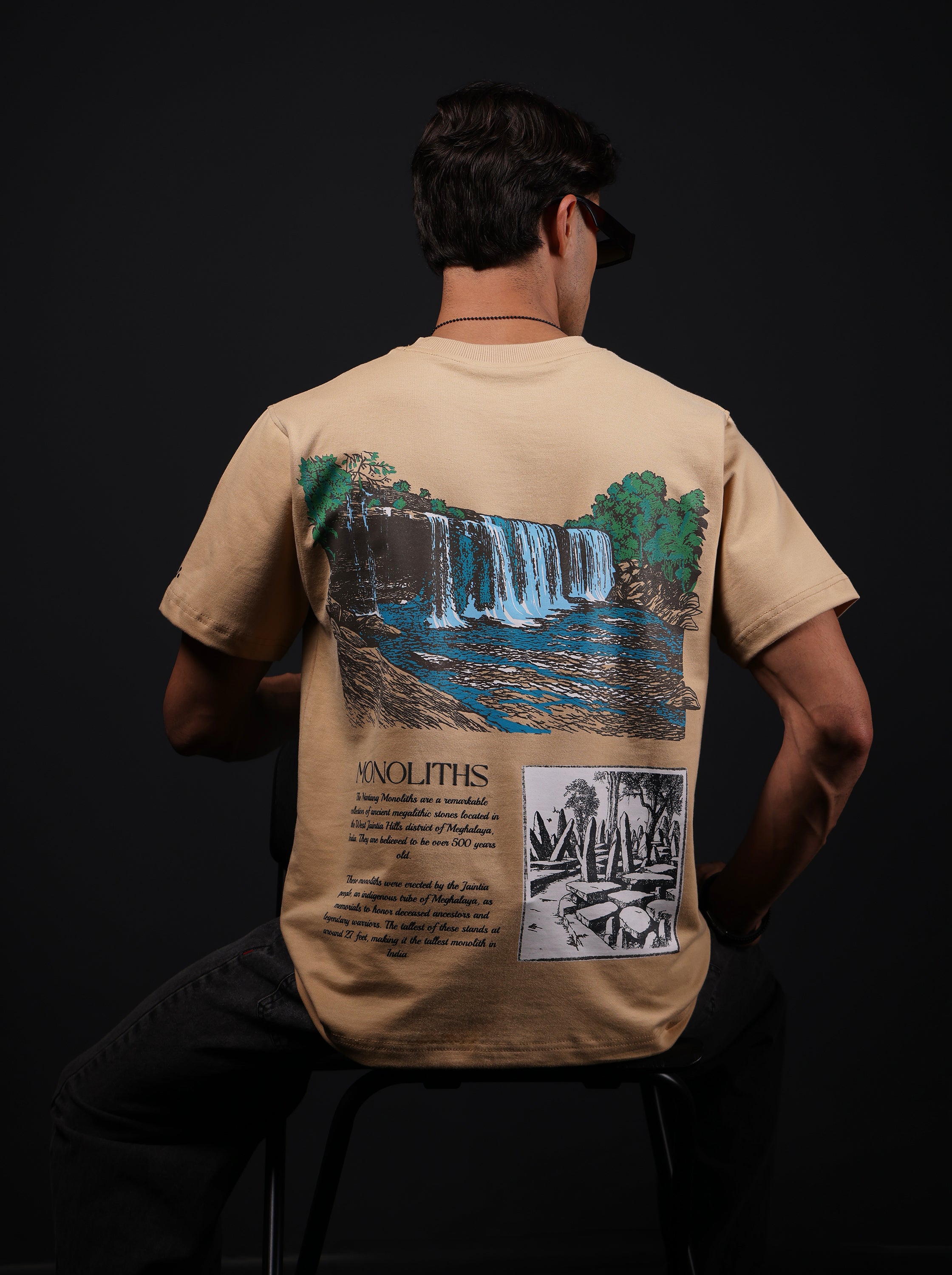 Monolith Beige Oversized T-Shirt