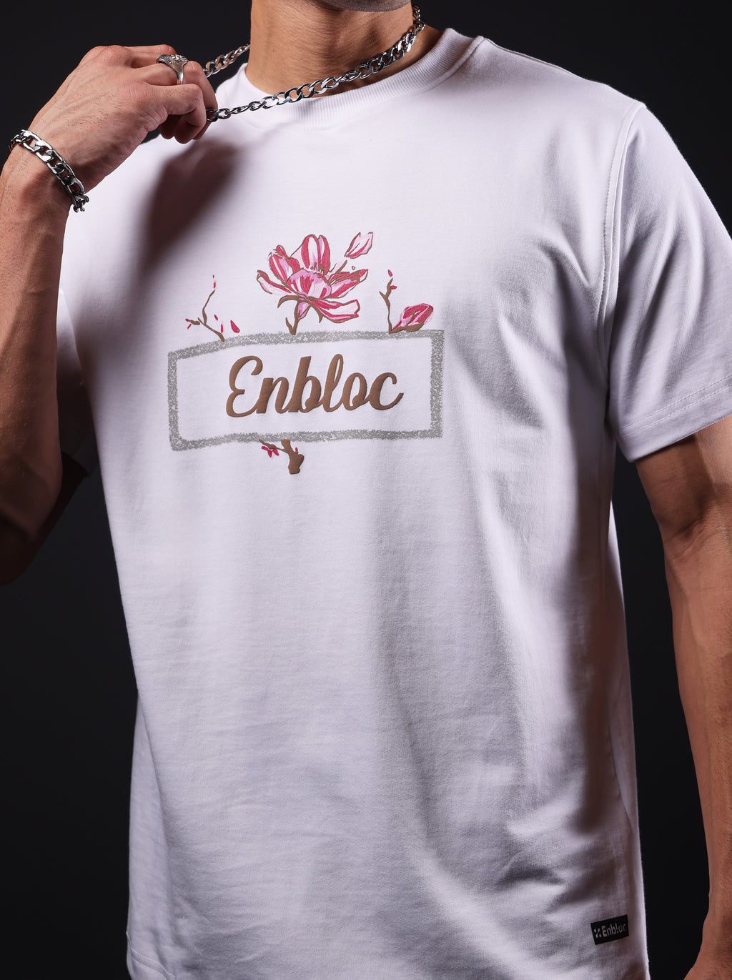 Cherry Blossom White Oversized T-Shirt