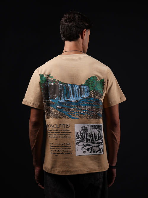 Monolith Beige Oversized T-Shirt