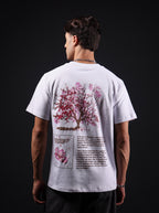 Cherry Blossom White Oversized T-Shirt