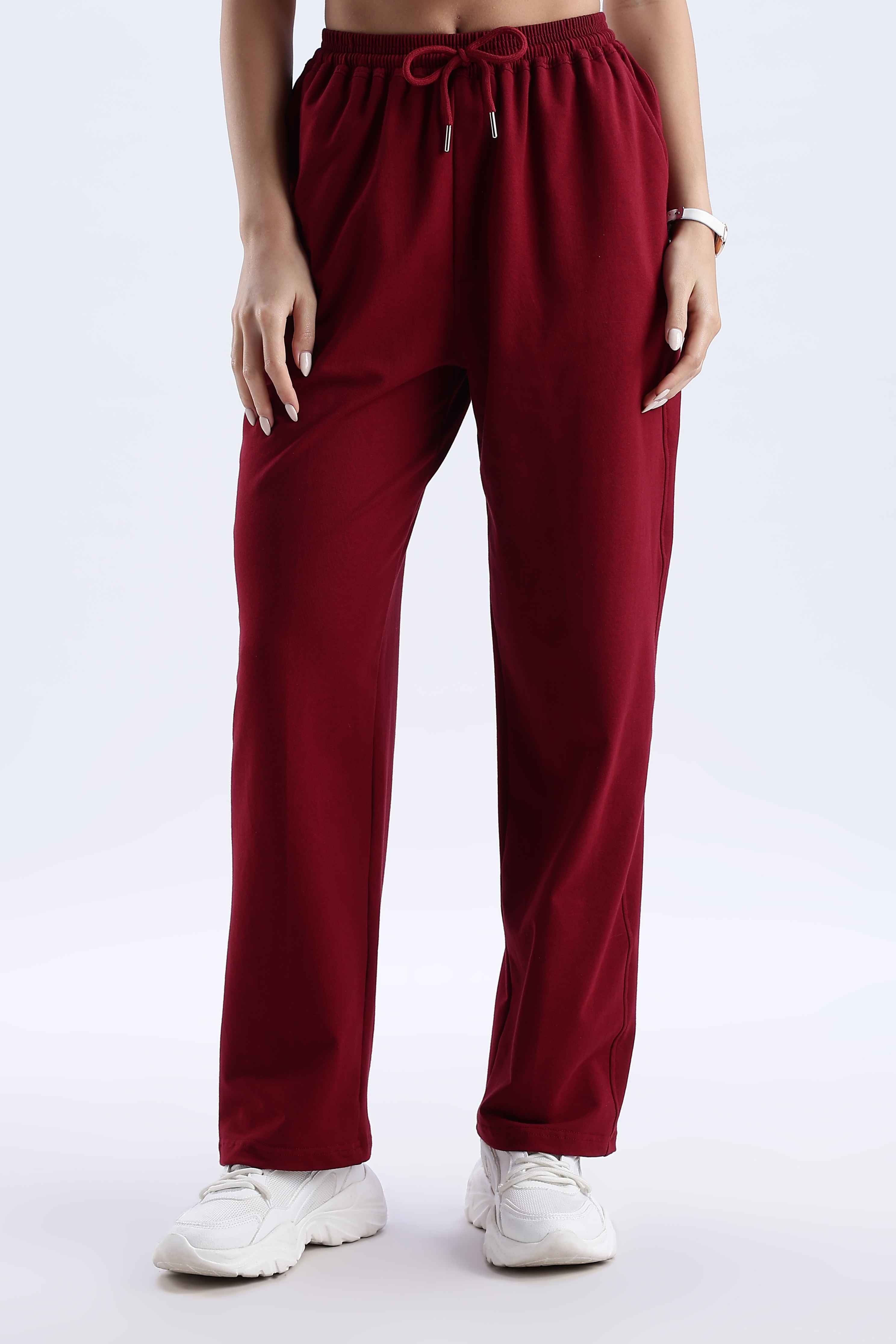 TROUSERS BAGGY FIT MAROON