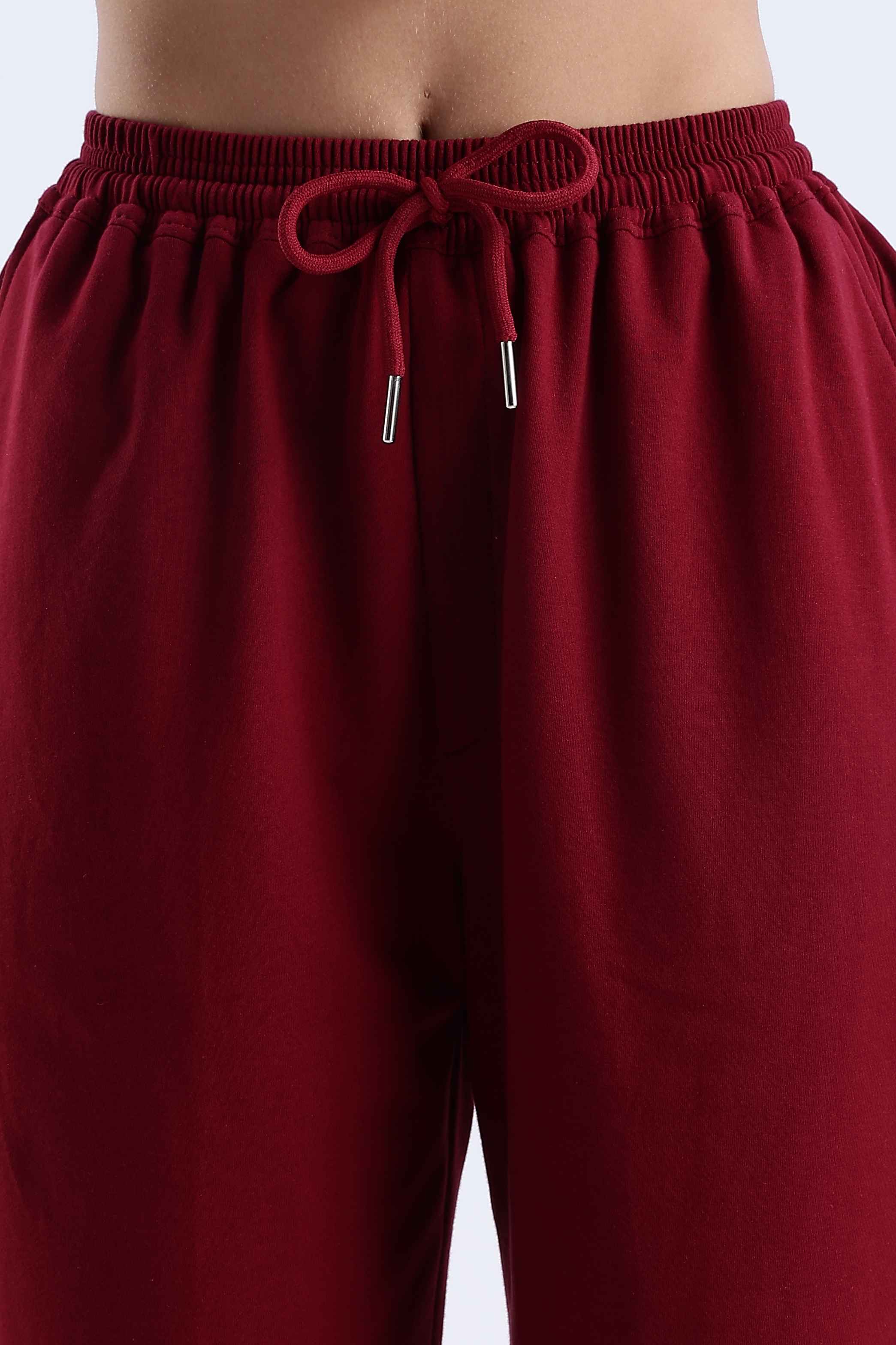 TROUSERS BAGGY FIT MAROON