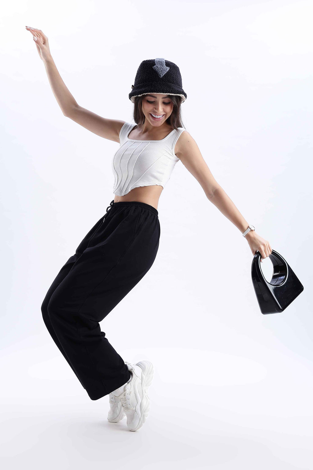 TROUSERS BAGGY FIT BLACK