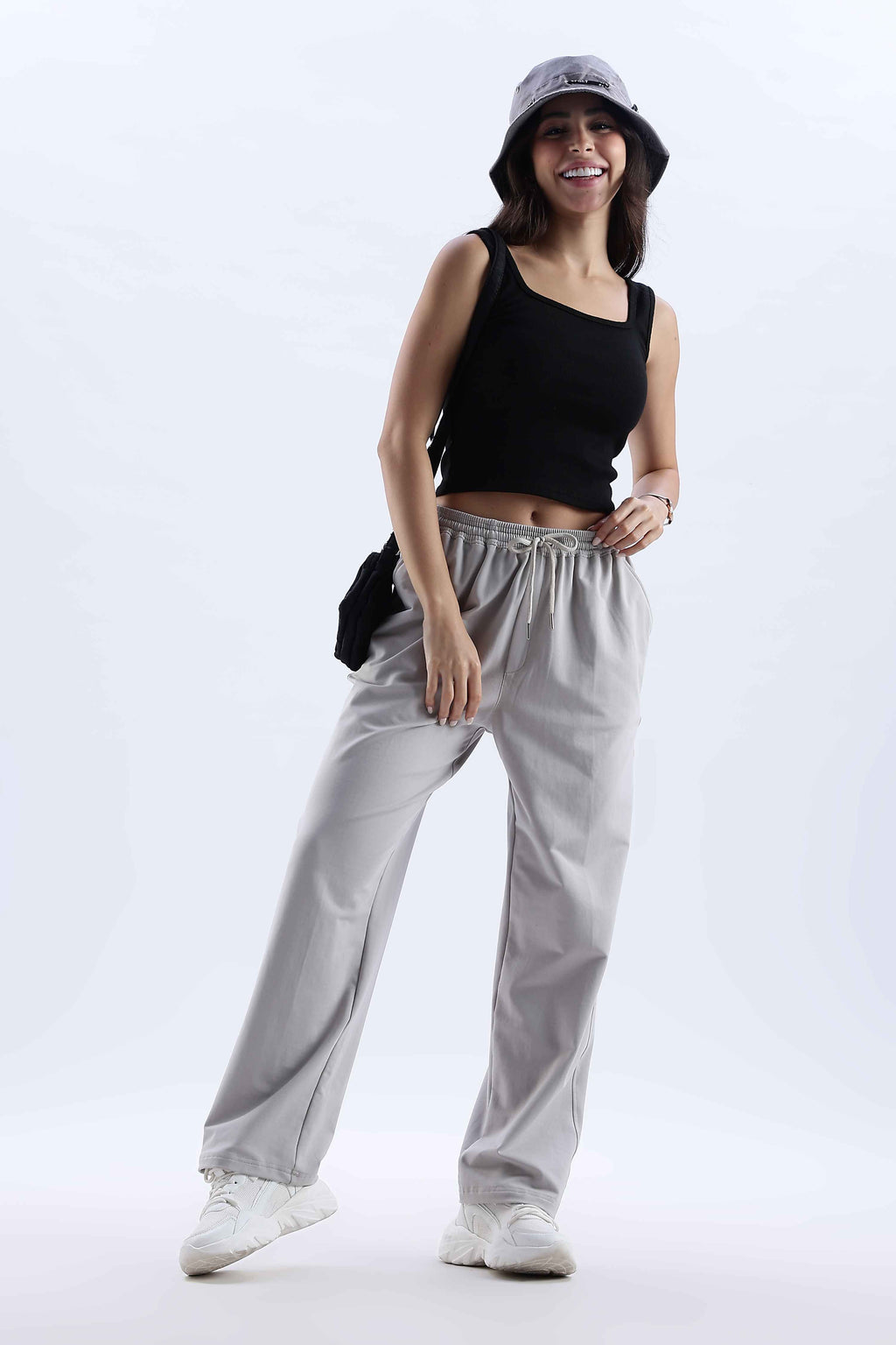 TROUSERS BAGGY FIT GREY