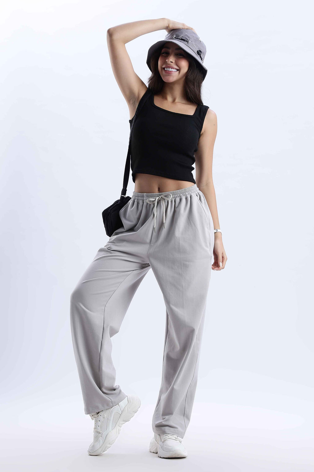 TROUSERS BAGGY FIT GREY