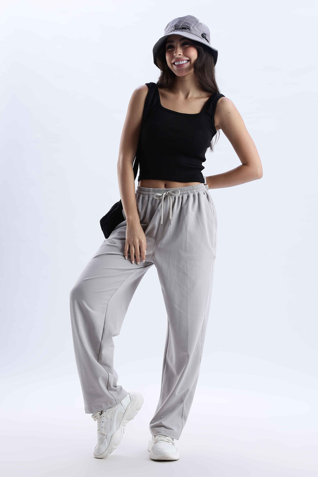 TROUSERS BAGGY FIT GREY