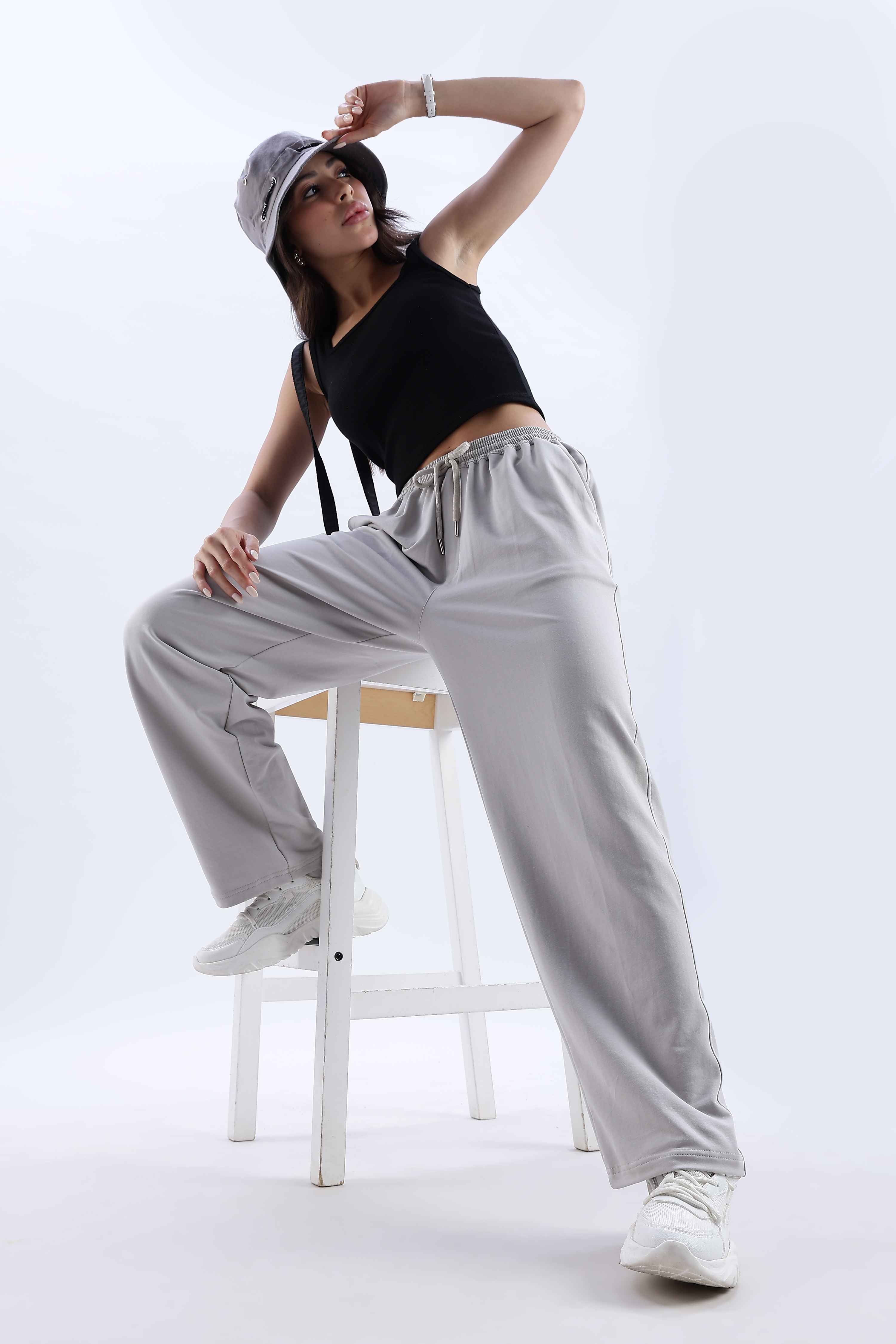 TROUSERS BAGGY FIT GREY