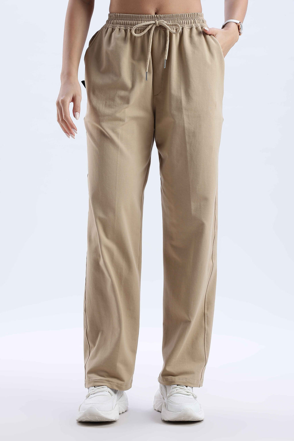 TROUSERS BAGGY FIT BEIGE