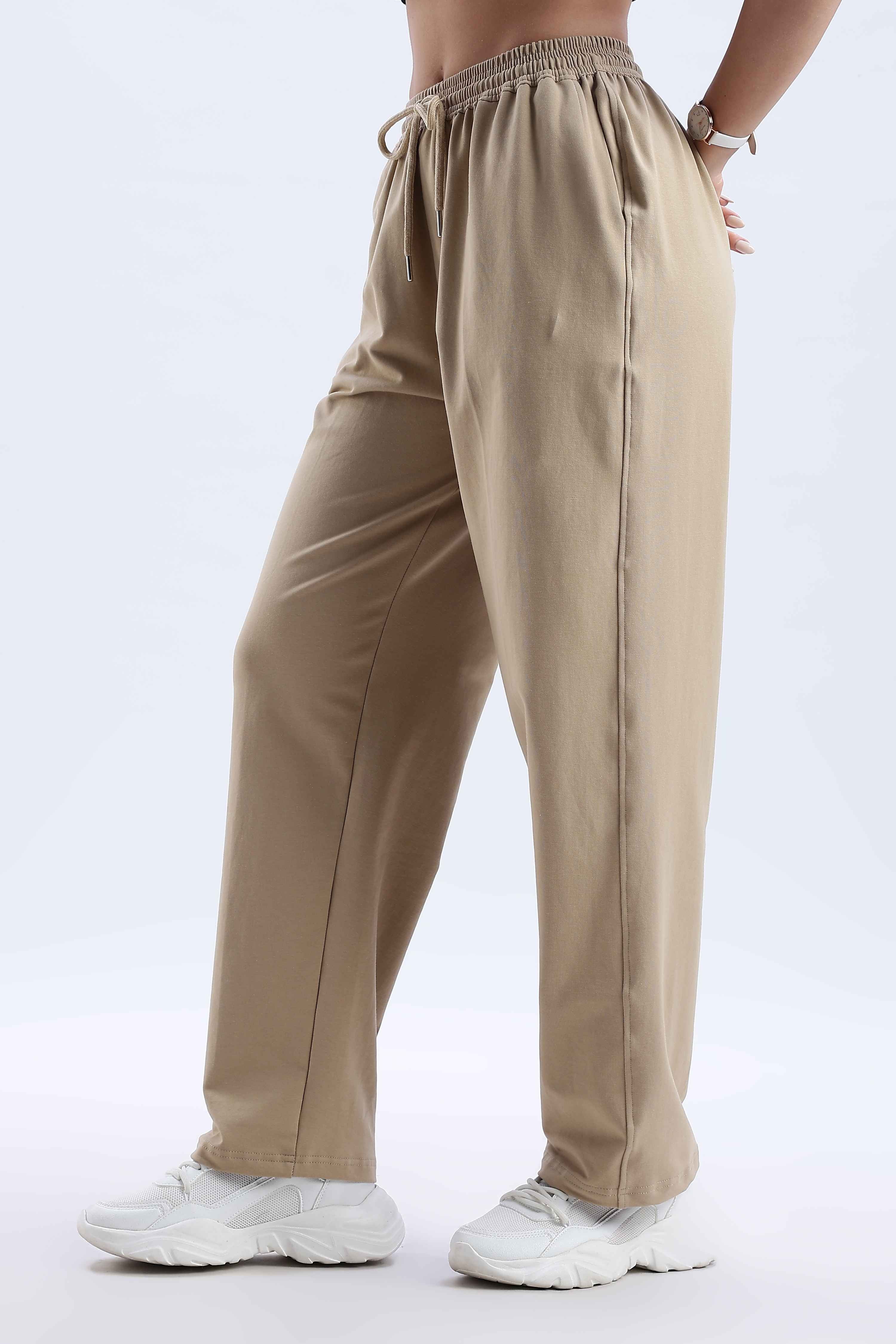 TROUSERS BAGGY FIT BEIGE