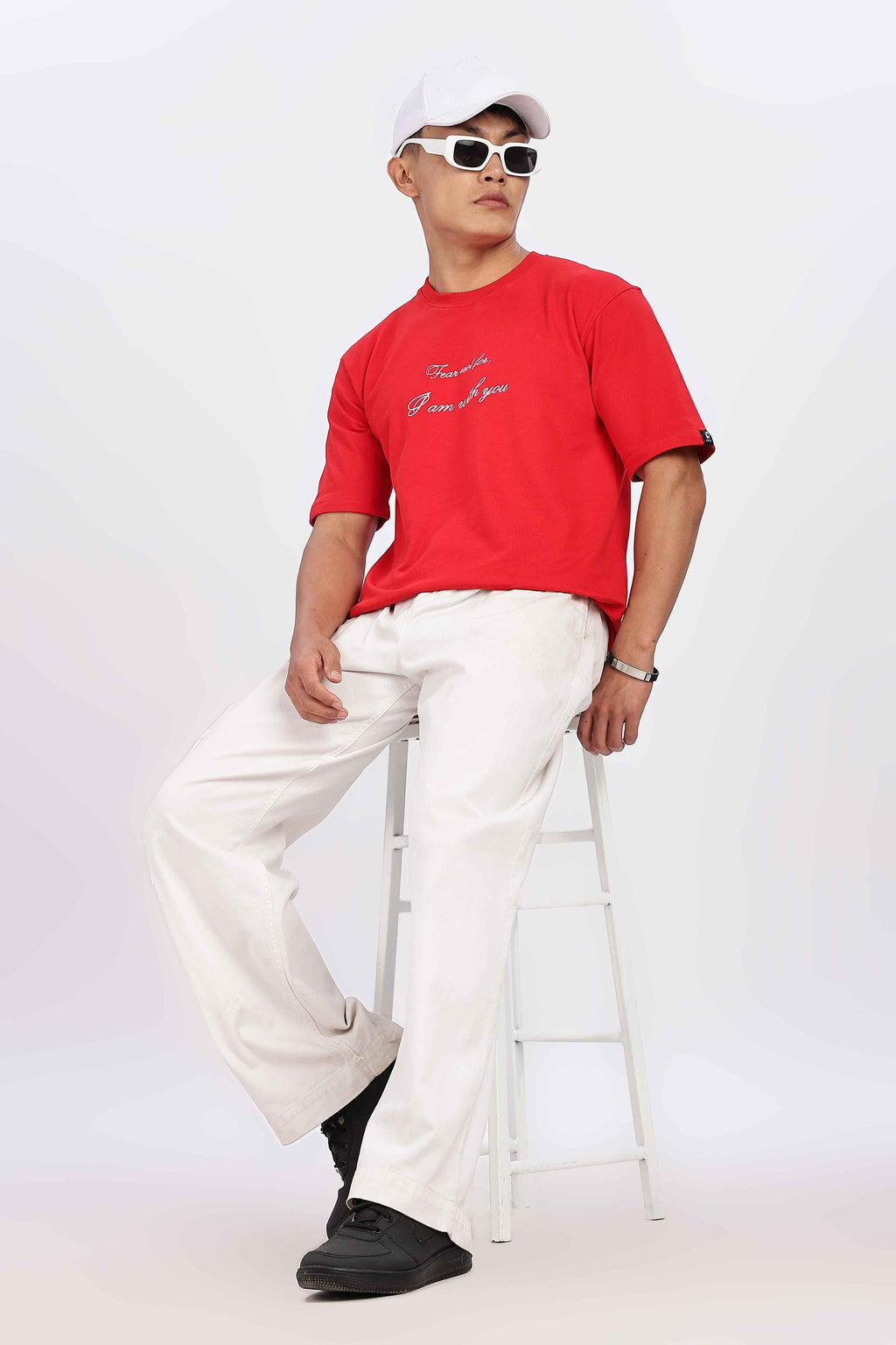 Fear Not For I Am With You Red Tshirt