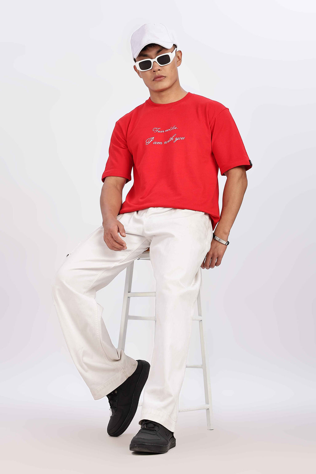 Fear Not For I Am With You Red Tshirt