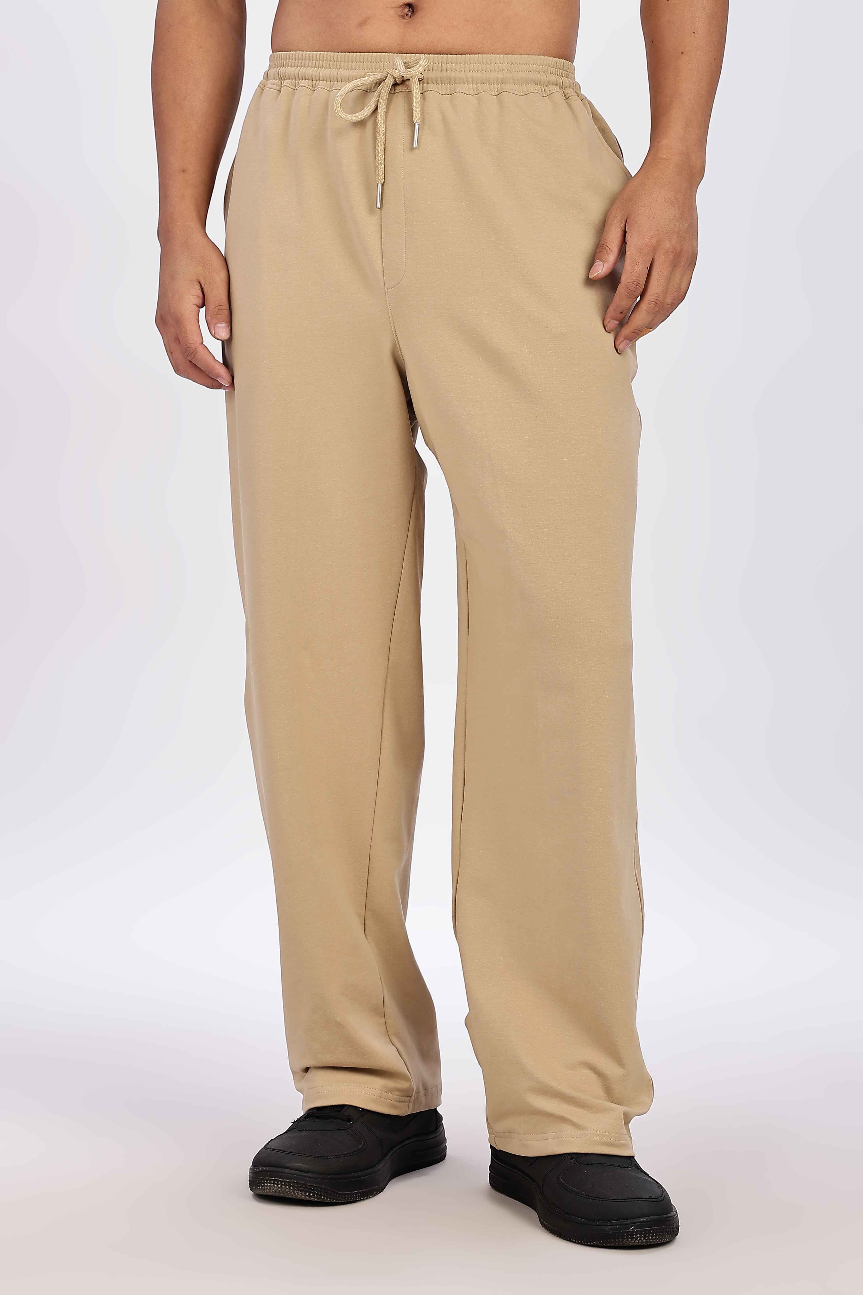 TROUSERS BAGGY FIT BEIGE