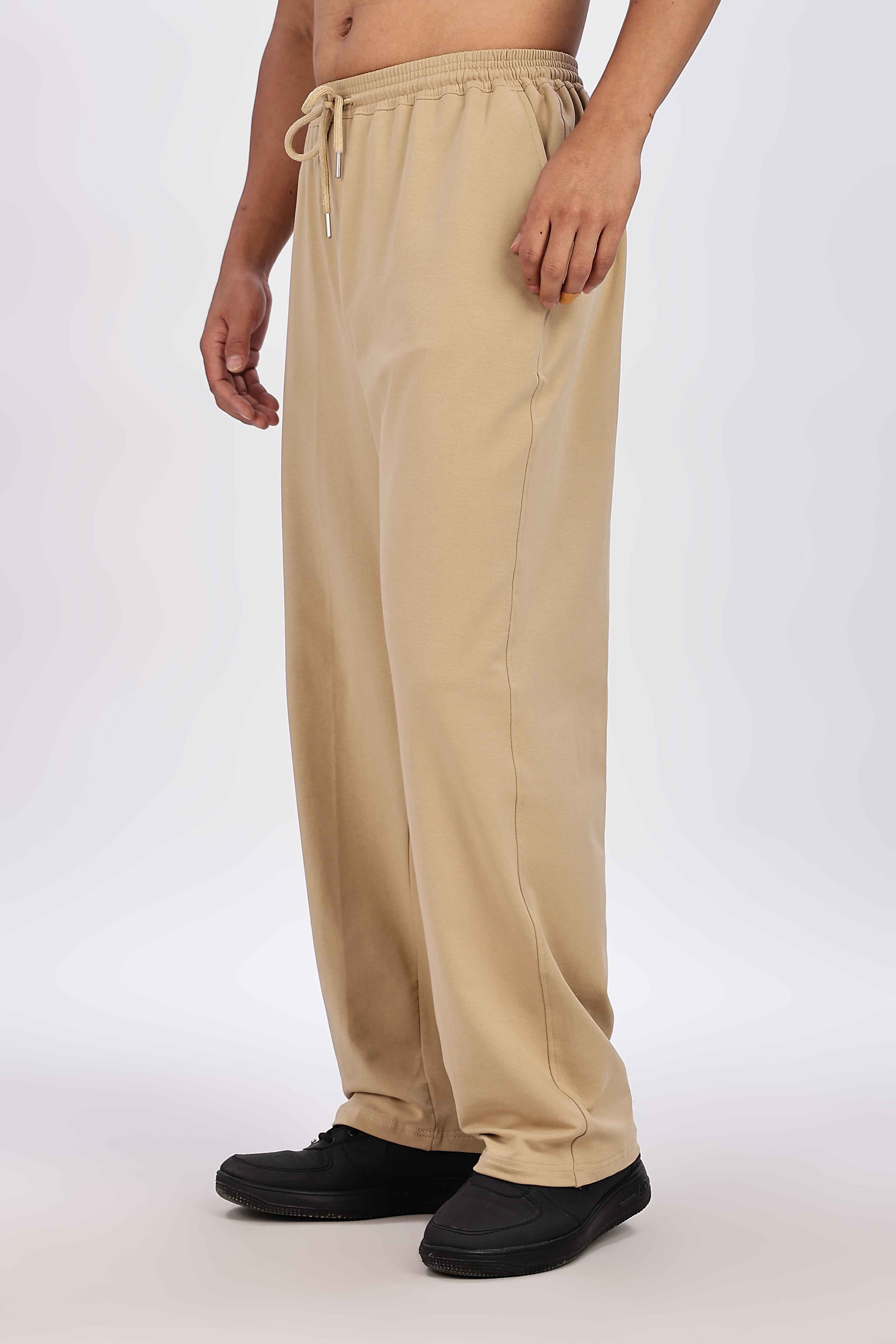 TROUSERS BAGGY FIT BEIGE