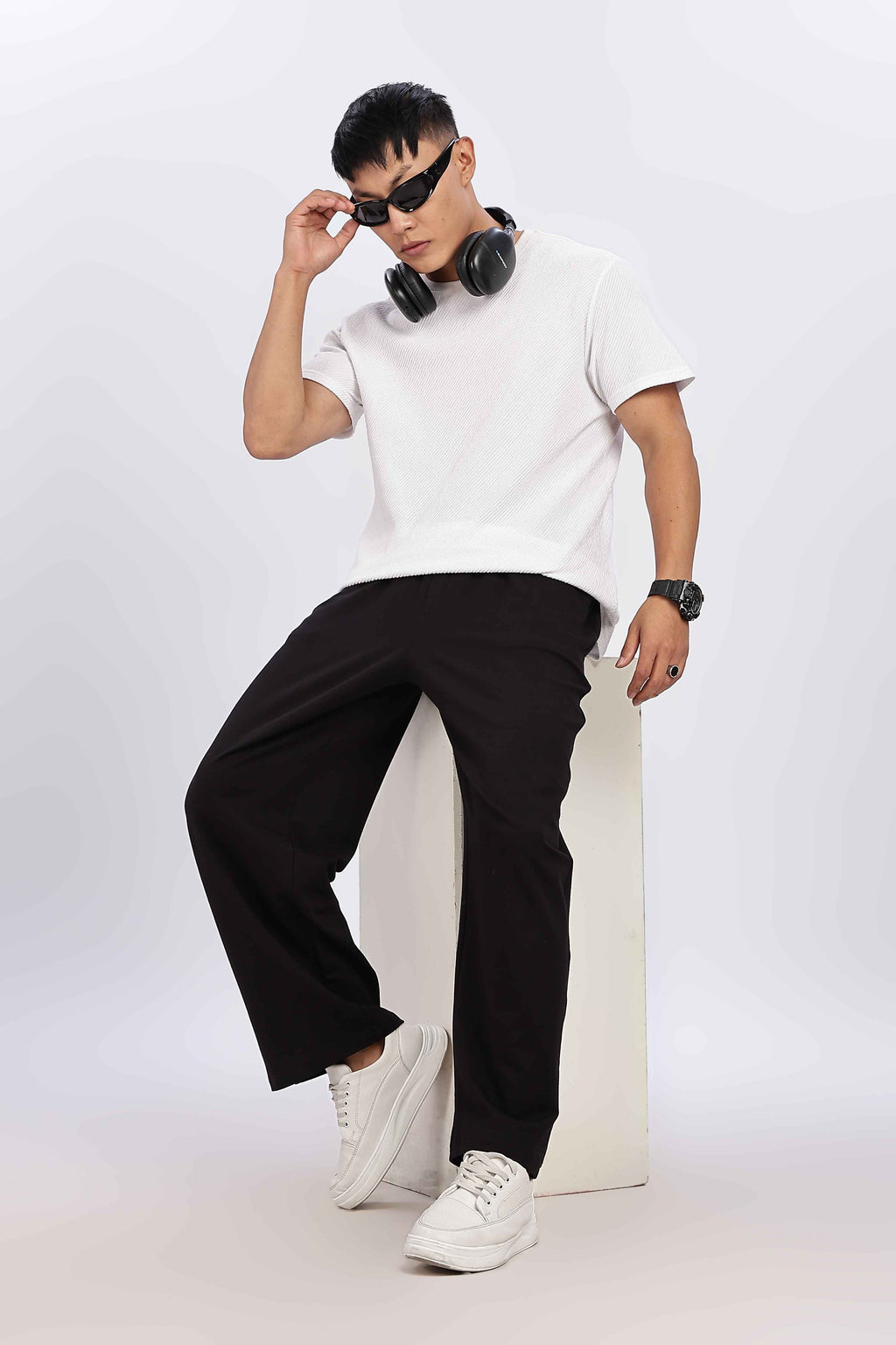 TROUSERS BAGGY FIT BLACK