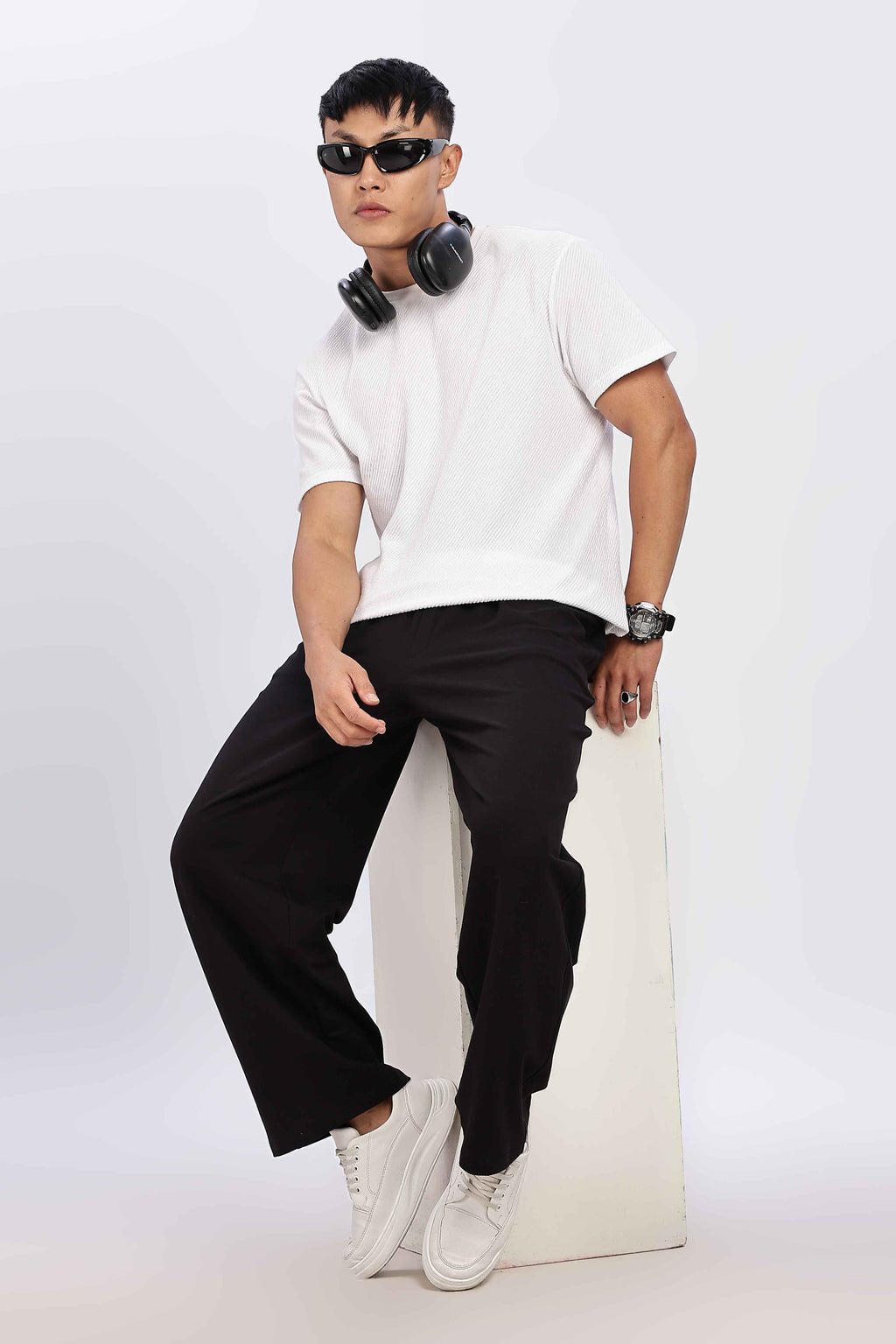 TROUSERS BAGGY FIT BLACK