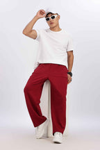 TROUSERS BAGGY FIT MAROON