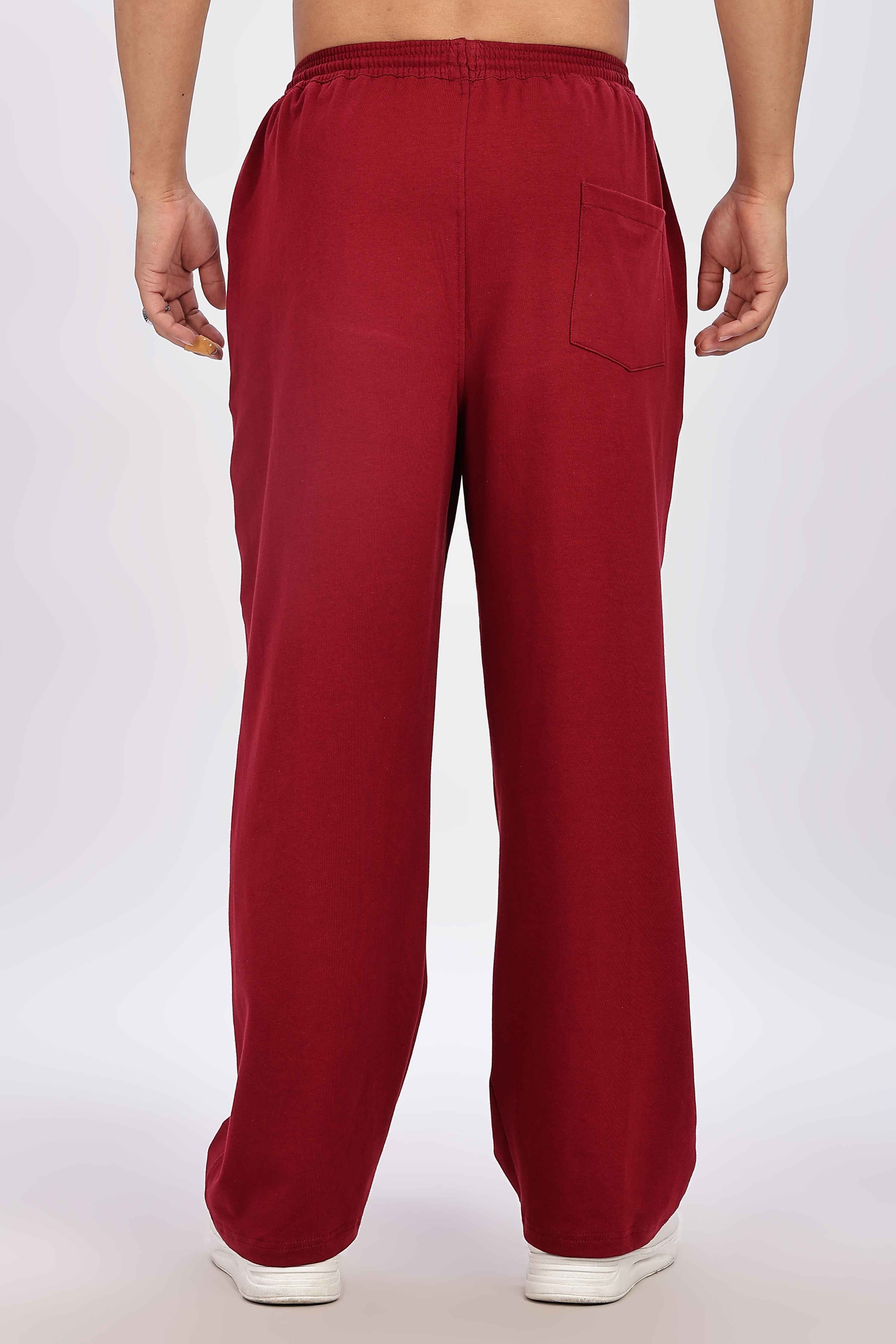 TROUSERS BAGGY FIT MAROON