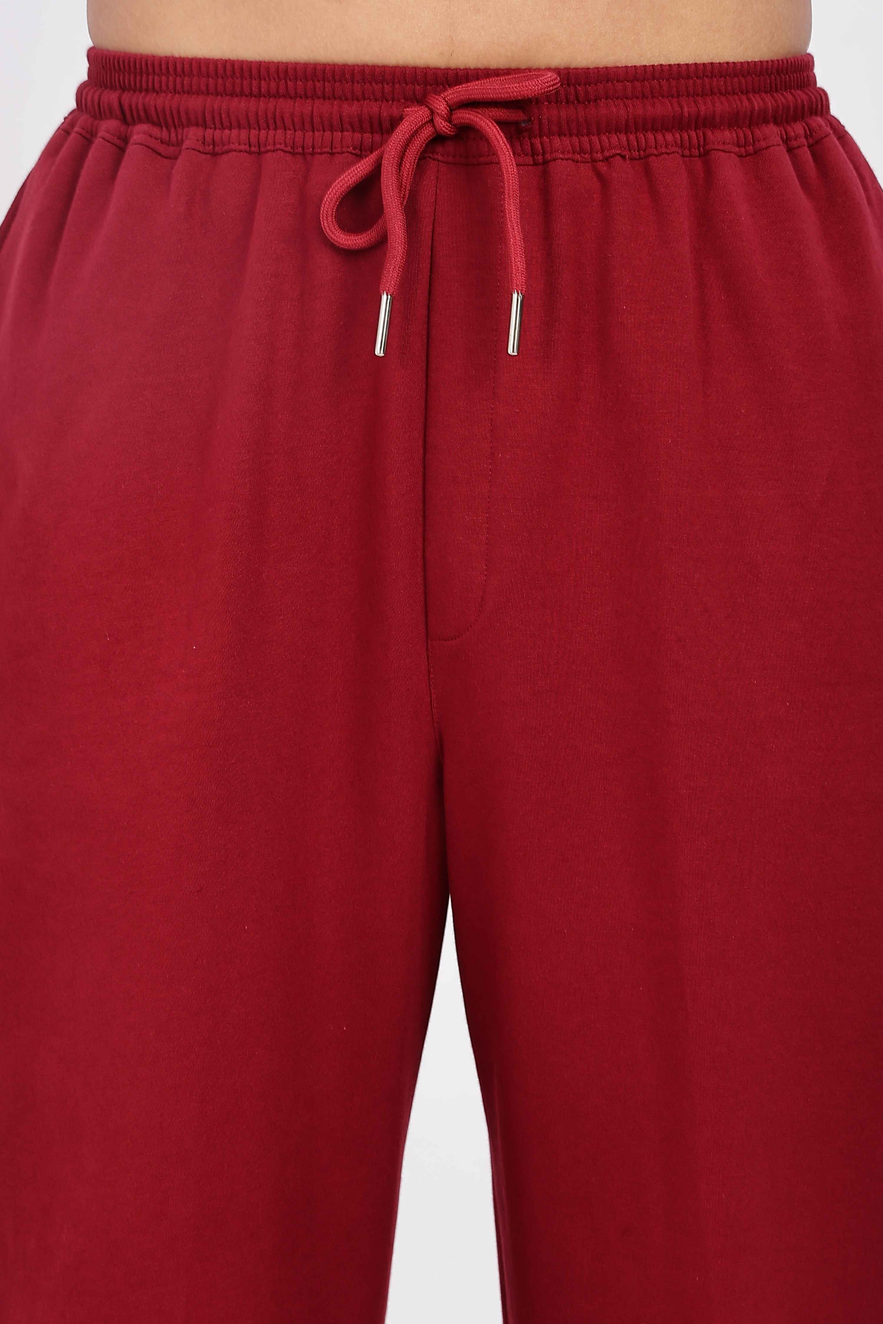 TROUSERS BAGGY FIT MAROON