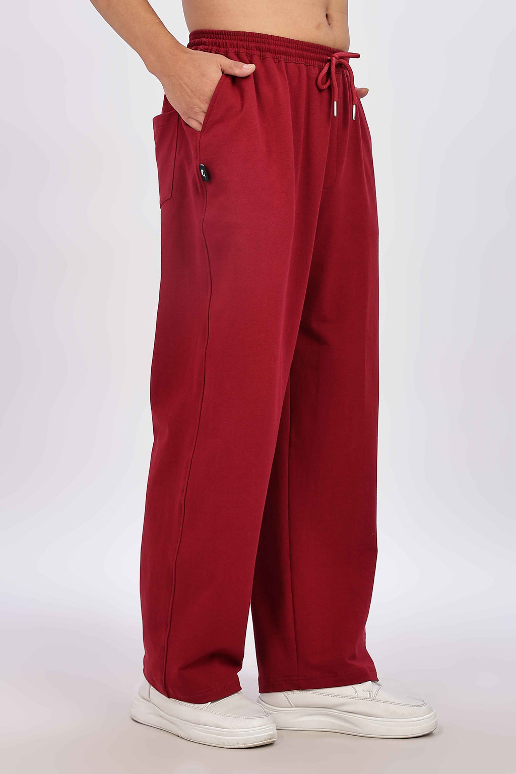 TROUSERS BAGGY FIT MAROON