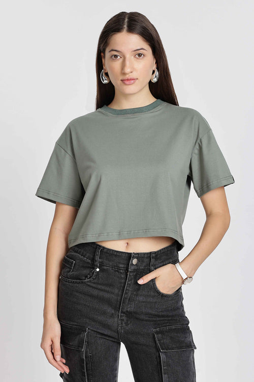 CROP TOP MINT GREEN