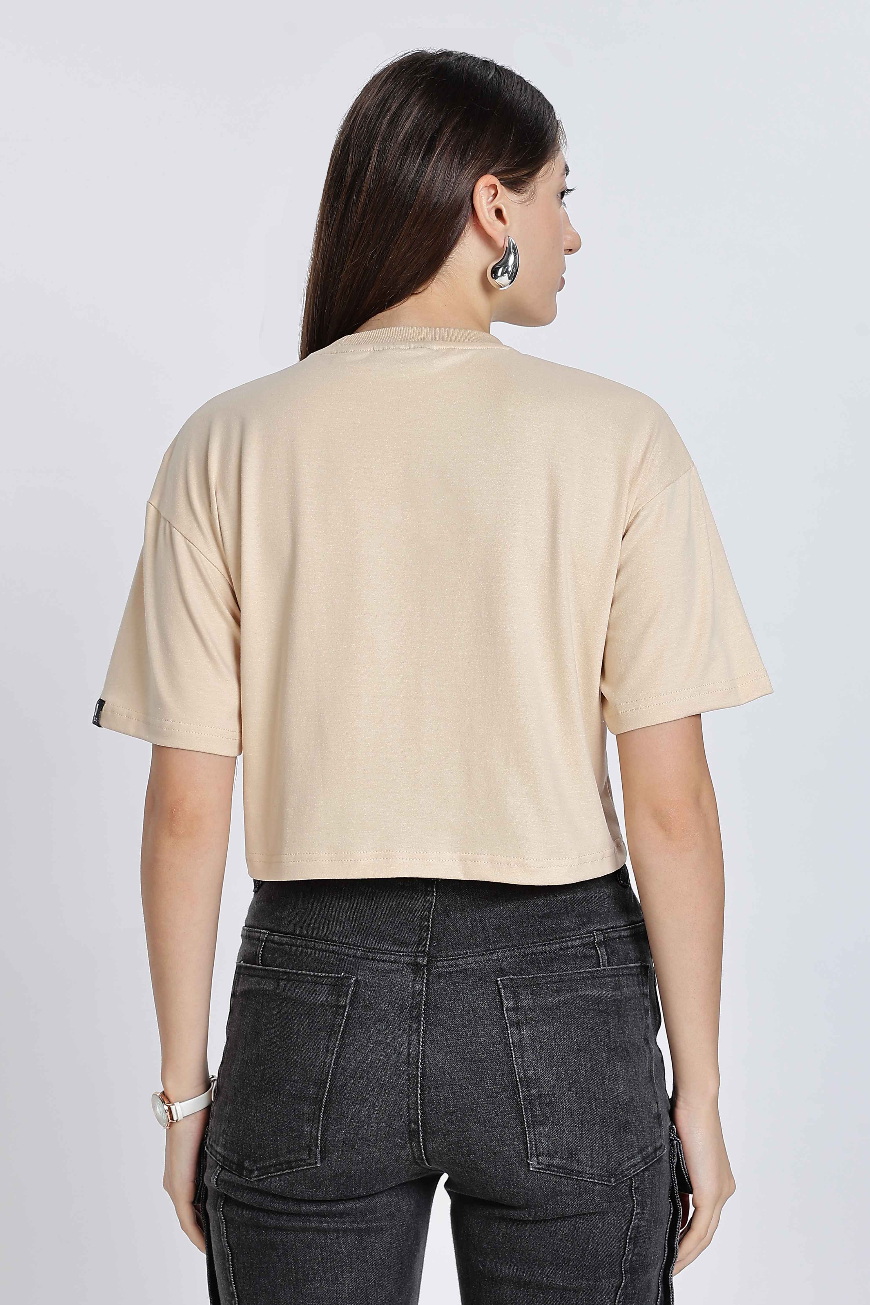CROP TOP BEIGE