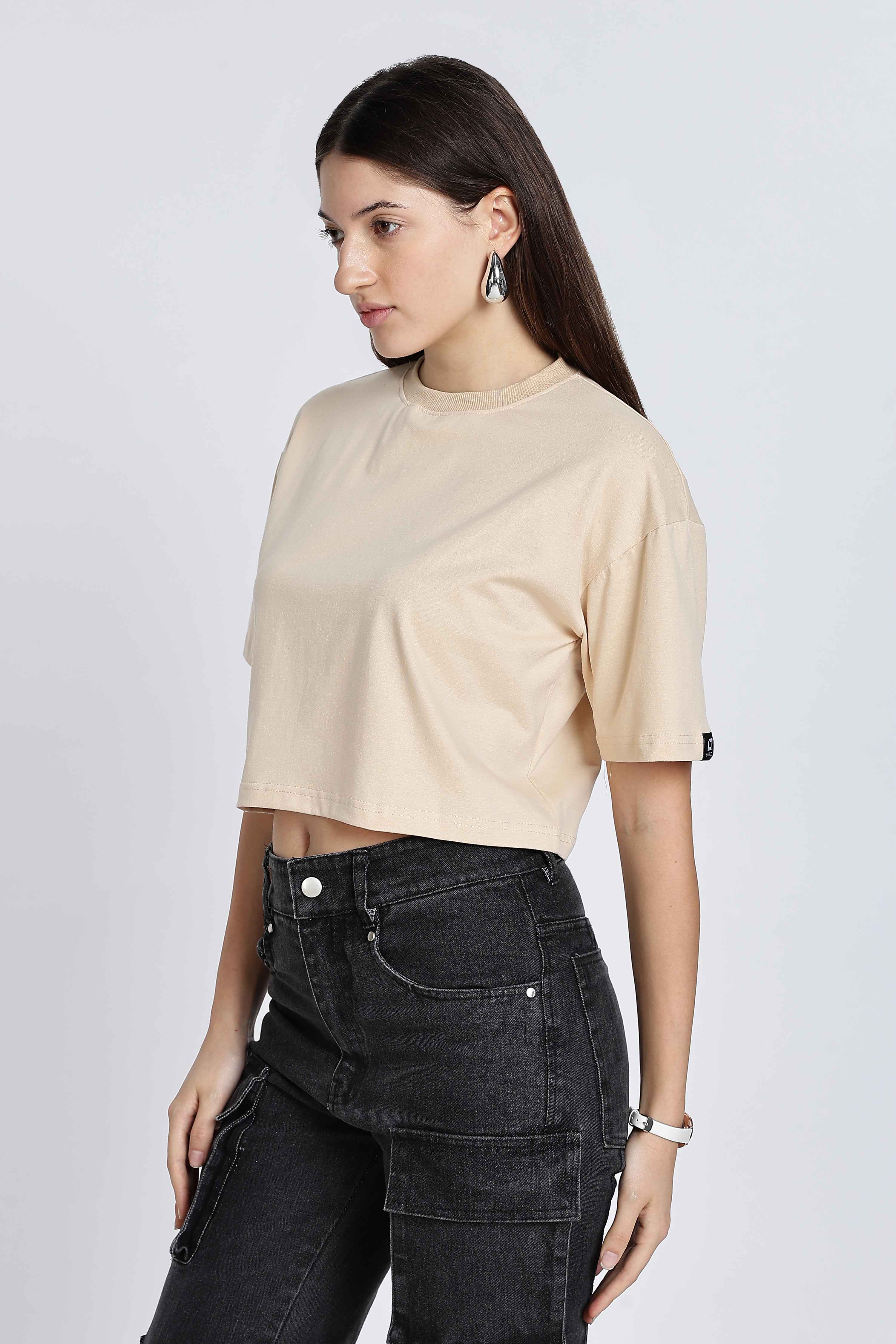 CROP TOP BEIGE
