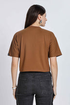 CROP TOP LIGHT BROWN