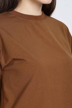 CROP TOP LIGHT BROWN