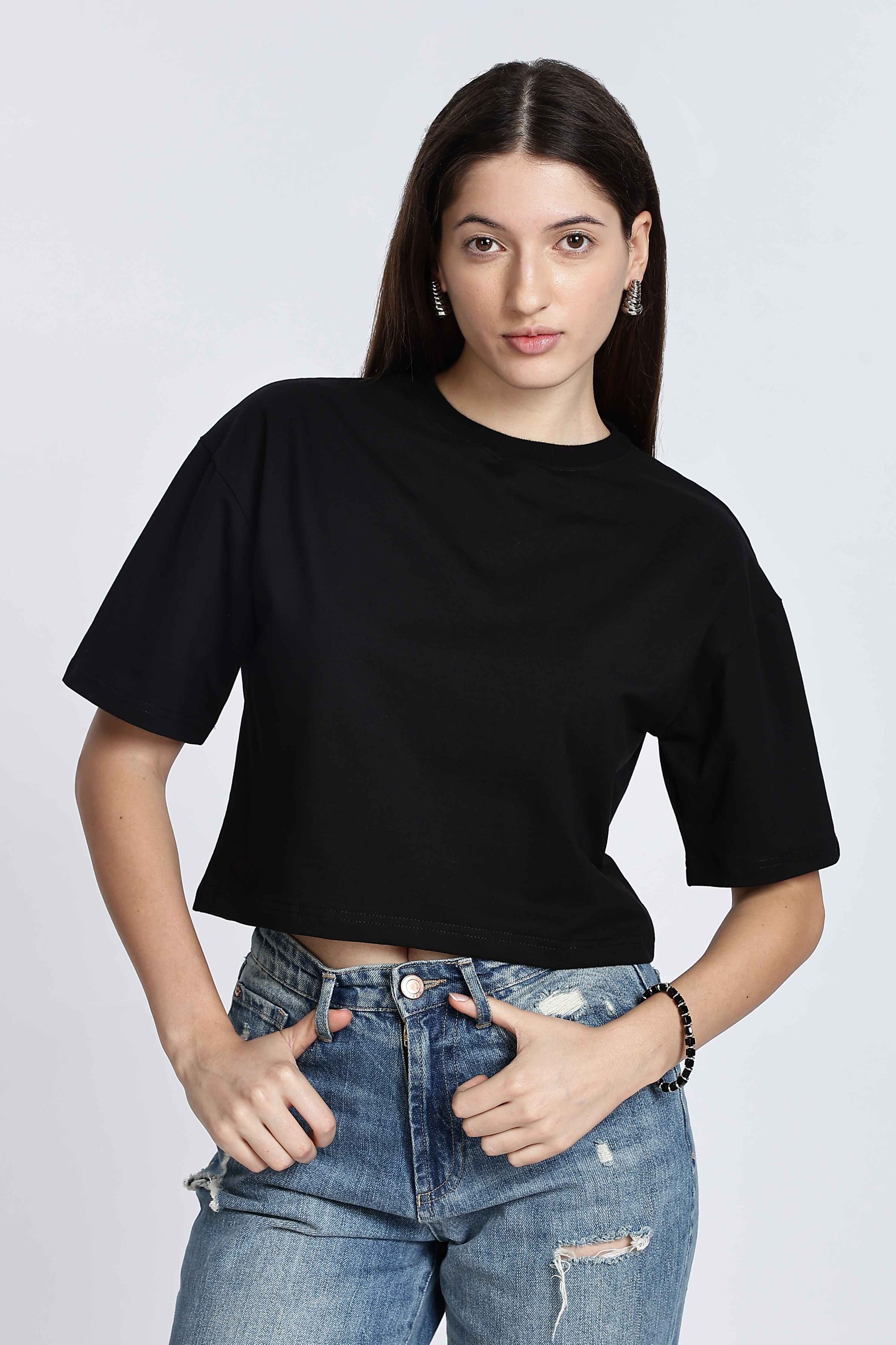 CROP TOP BLACK