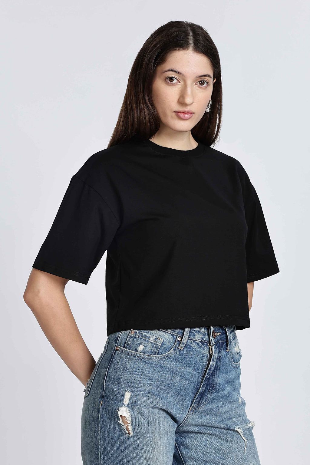 CROP TOP BLACK